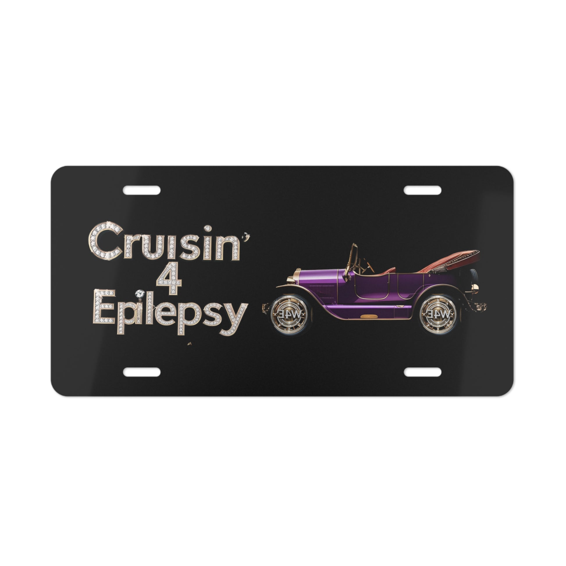 Bling Cruisin' 4 Epilepsy Vanity Plate