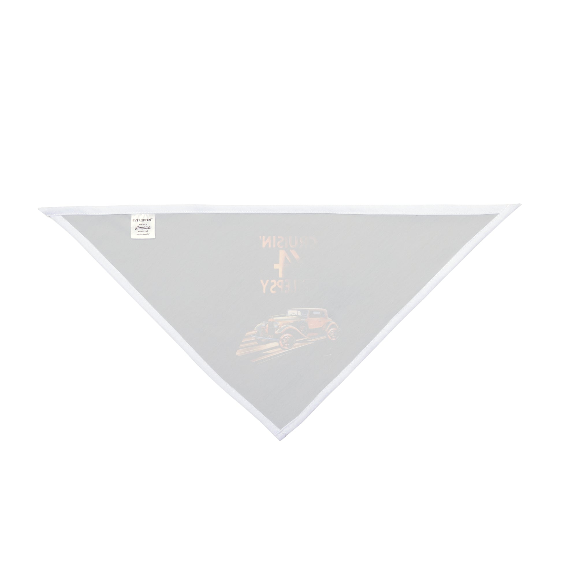 Bronze Vintage Car Cruisin' 4 Epilepsy Pet Bandana, Black
