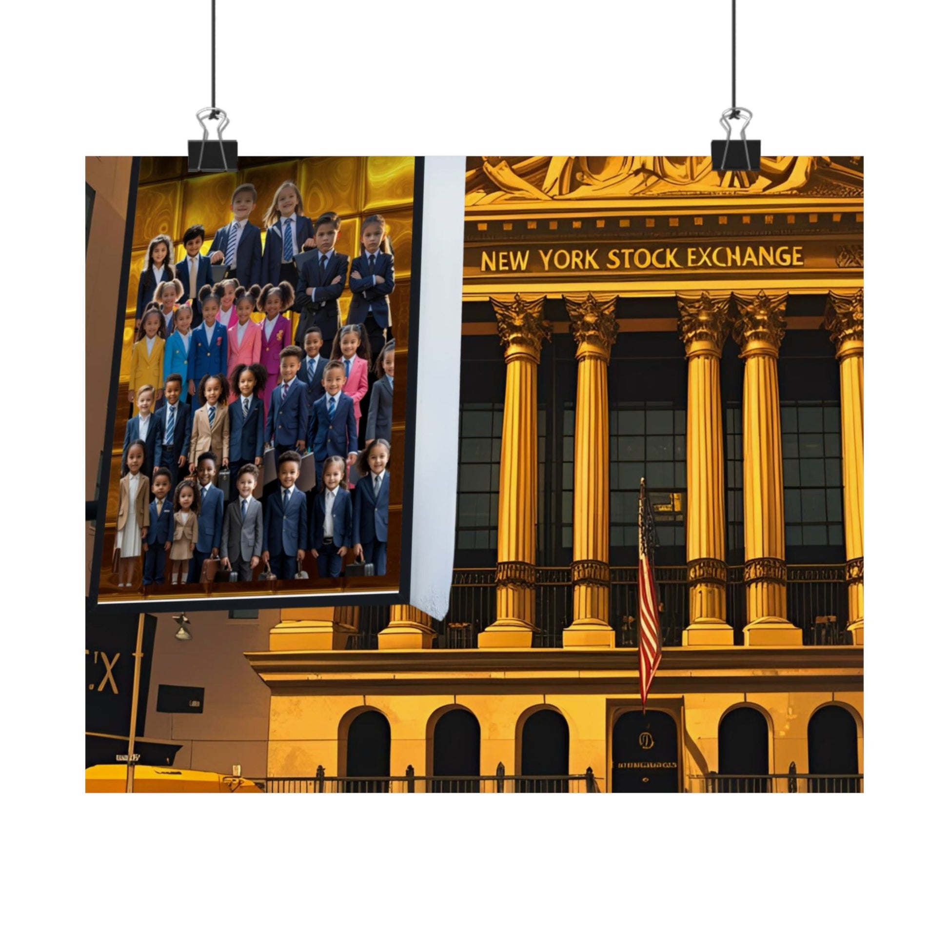 NY Stock Exchange Satin Poster