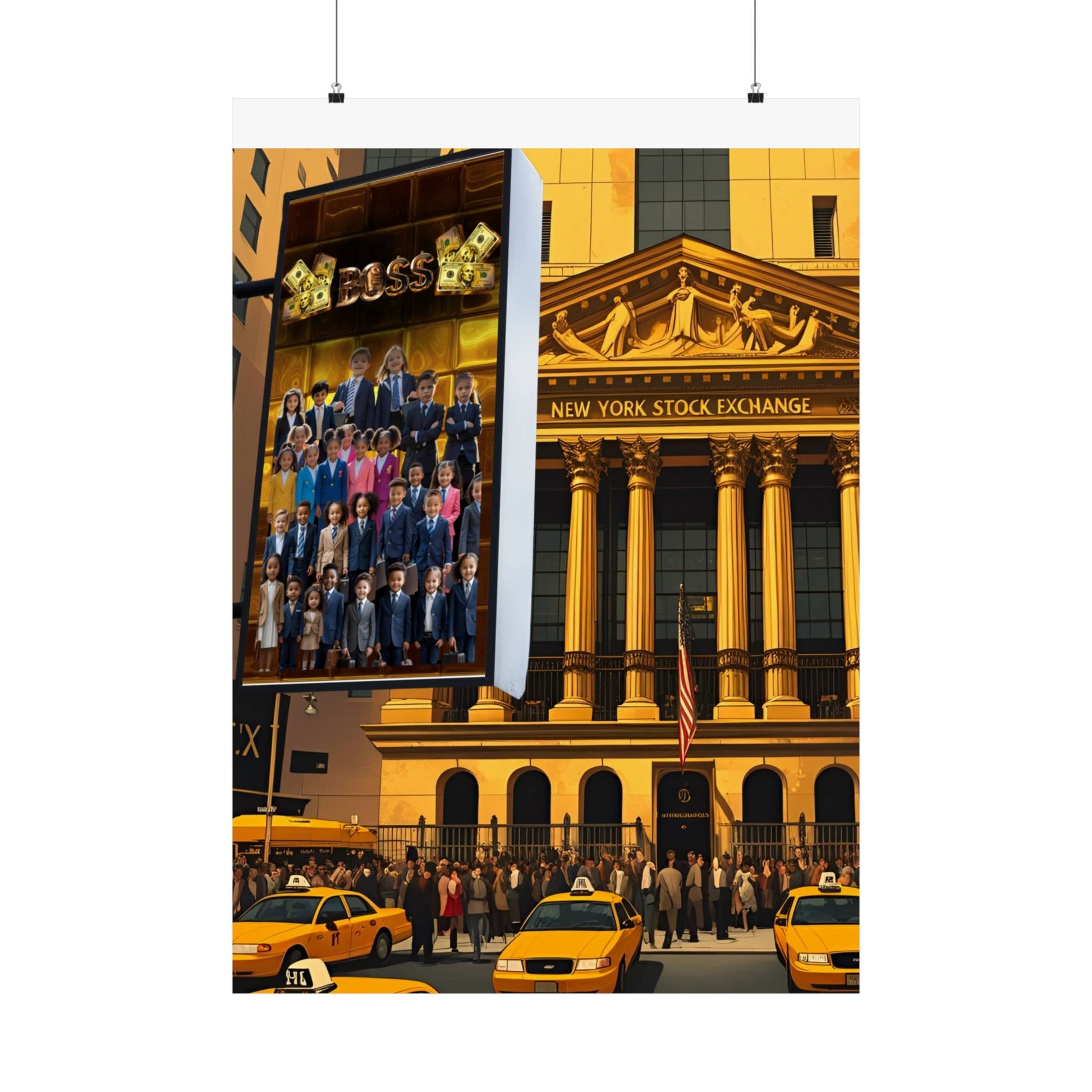 NY Stock Exchange Satin Poster