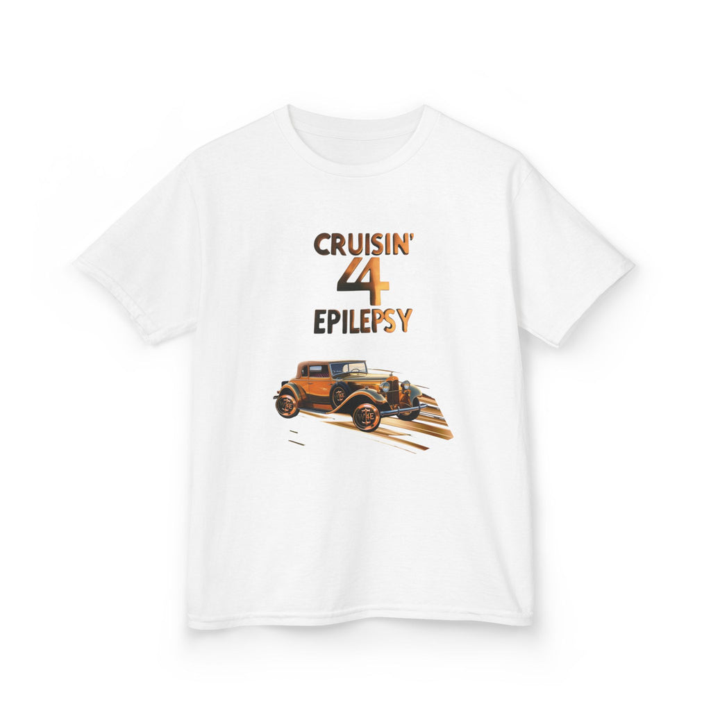Unisex Kids Bronze Vintage Car Cruisin’ 4 Epilepsy Cotton Tee