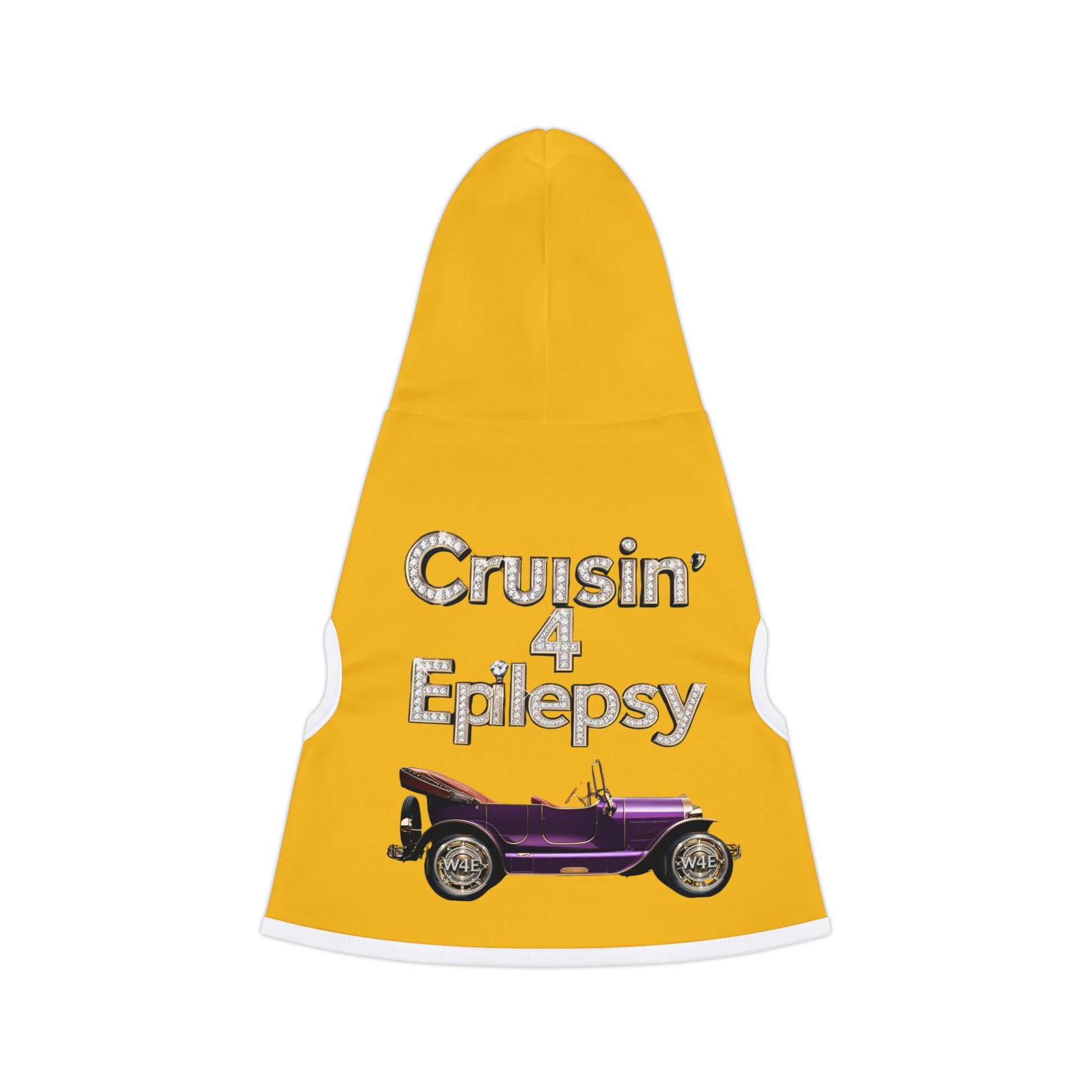 Bling Cruisin' 4 Epilepsy Pet Hoodie, Yellow