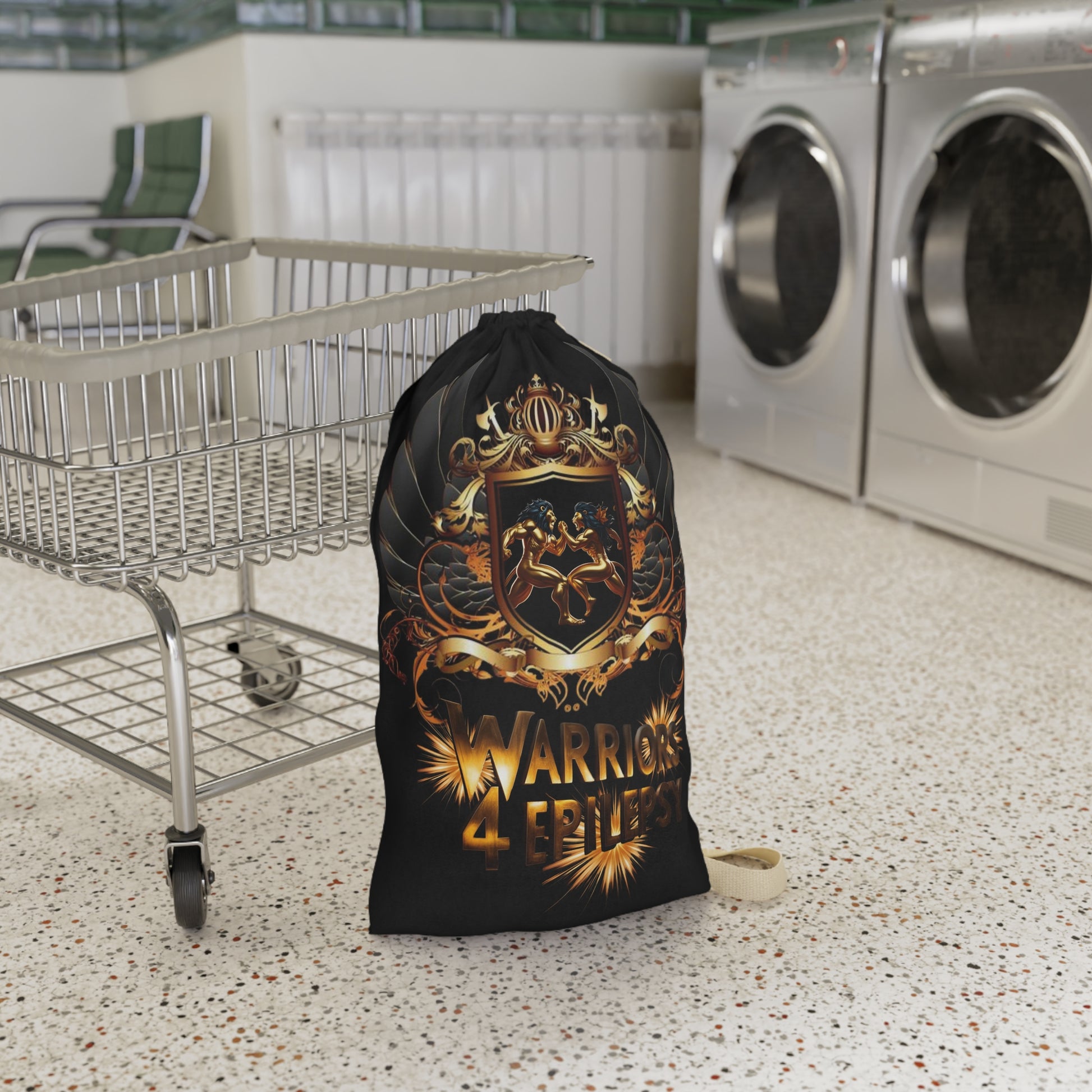 Warrior Spirit Laundry Bag | Elegant Storage Solution, Unisex Gift, Fitness Accessory, Travel Companion, Home Organizer