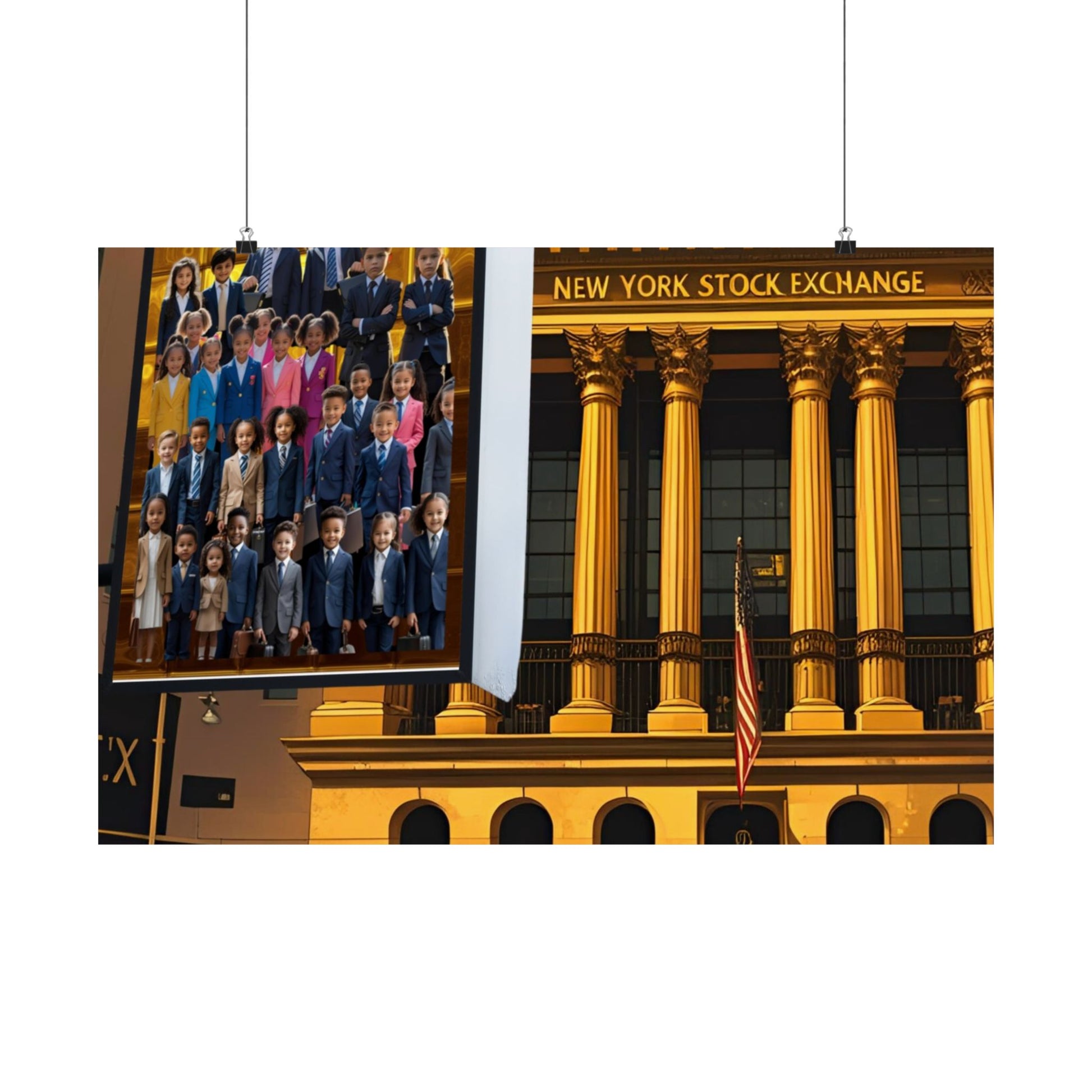 NY Stock Exchange Satin Poster