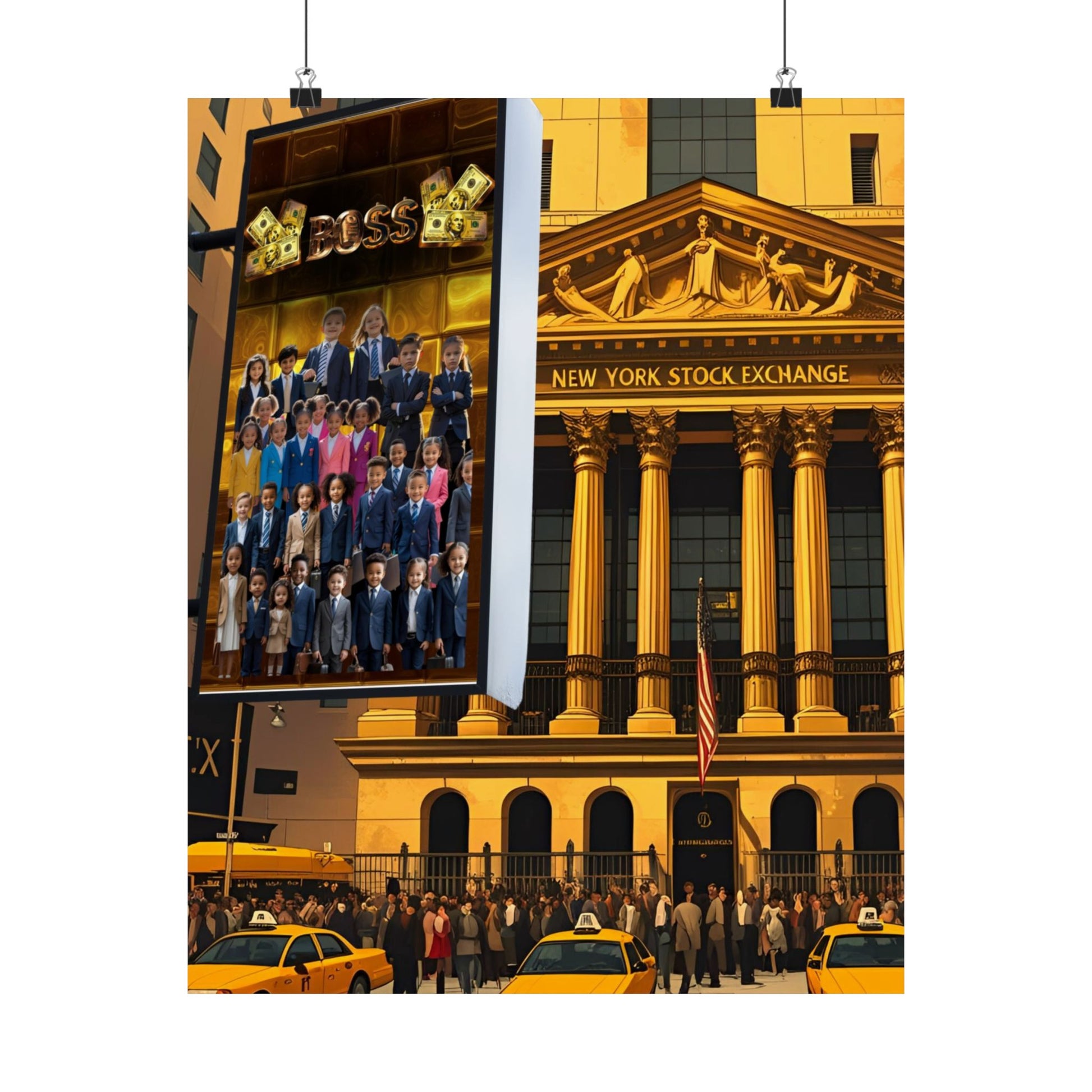 NY Stock Exchange Satin Poster