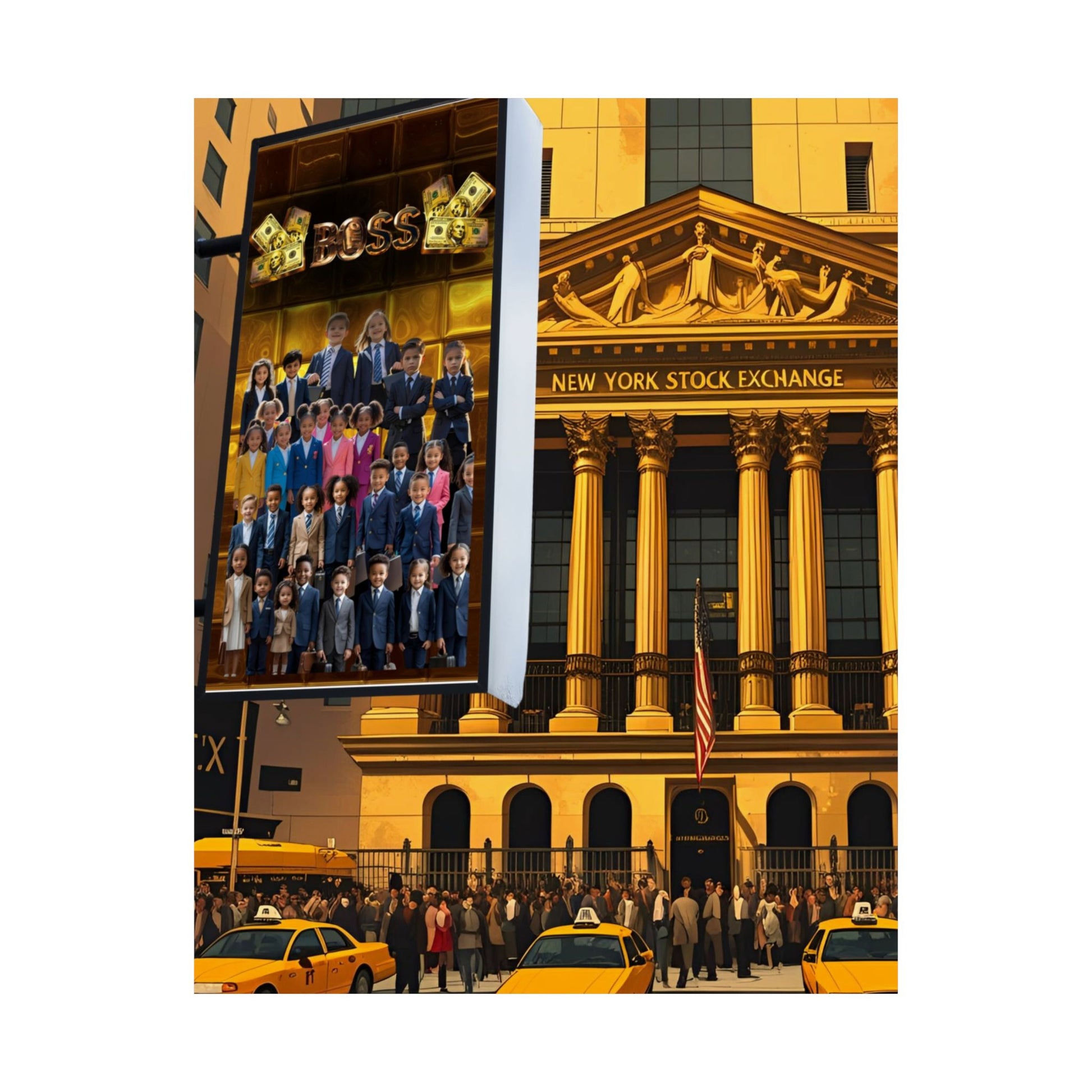 NY Stock Exchange Satin Poster