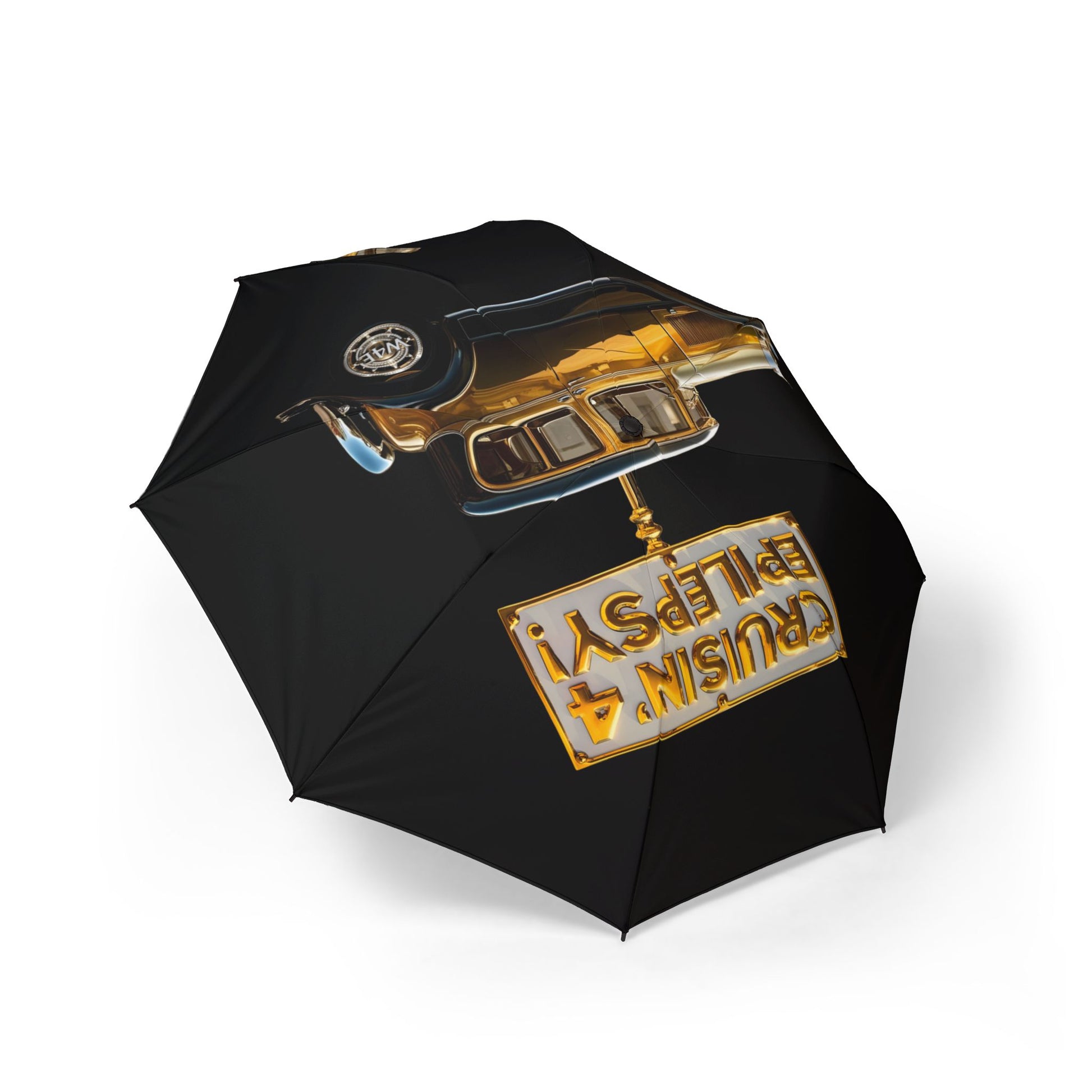 Gold Vintage Car Cruisin' 4 Epilepsy Umbrella
