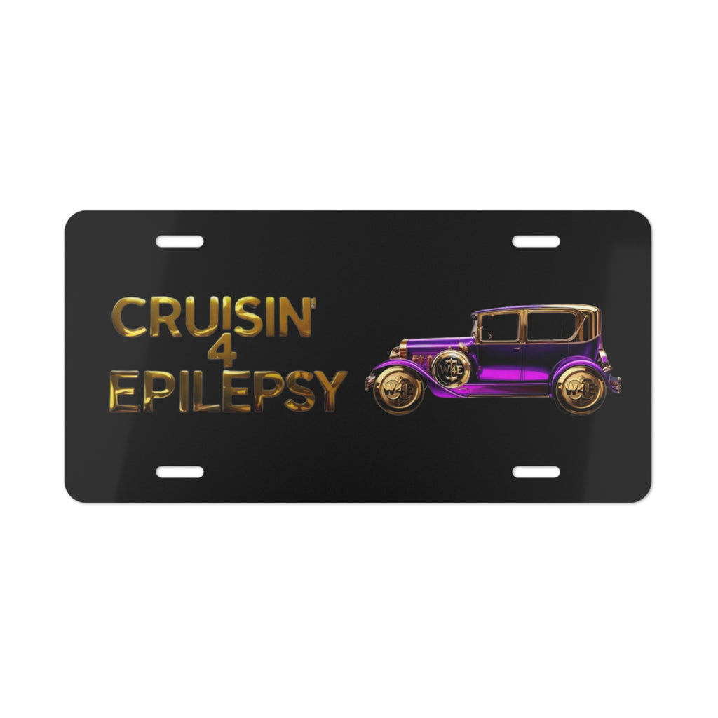 Purple Vintage Car Cruisin' 4 Epilepsy Vanity Plate