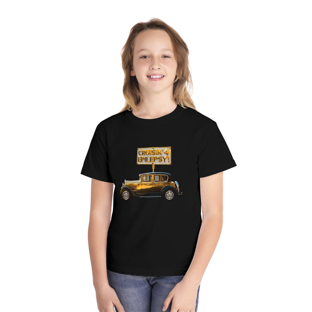 Unisex Gold Vintage Car Cruisin' Tee for Youth Shirt