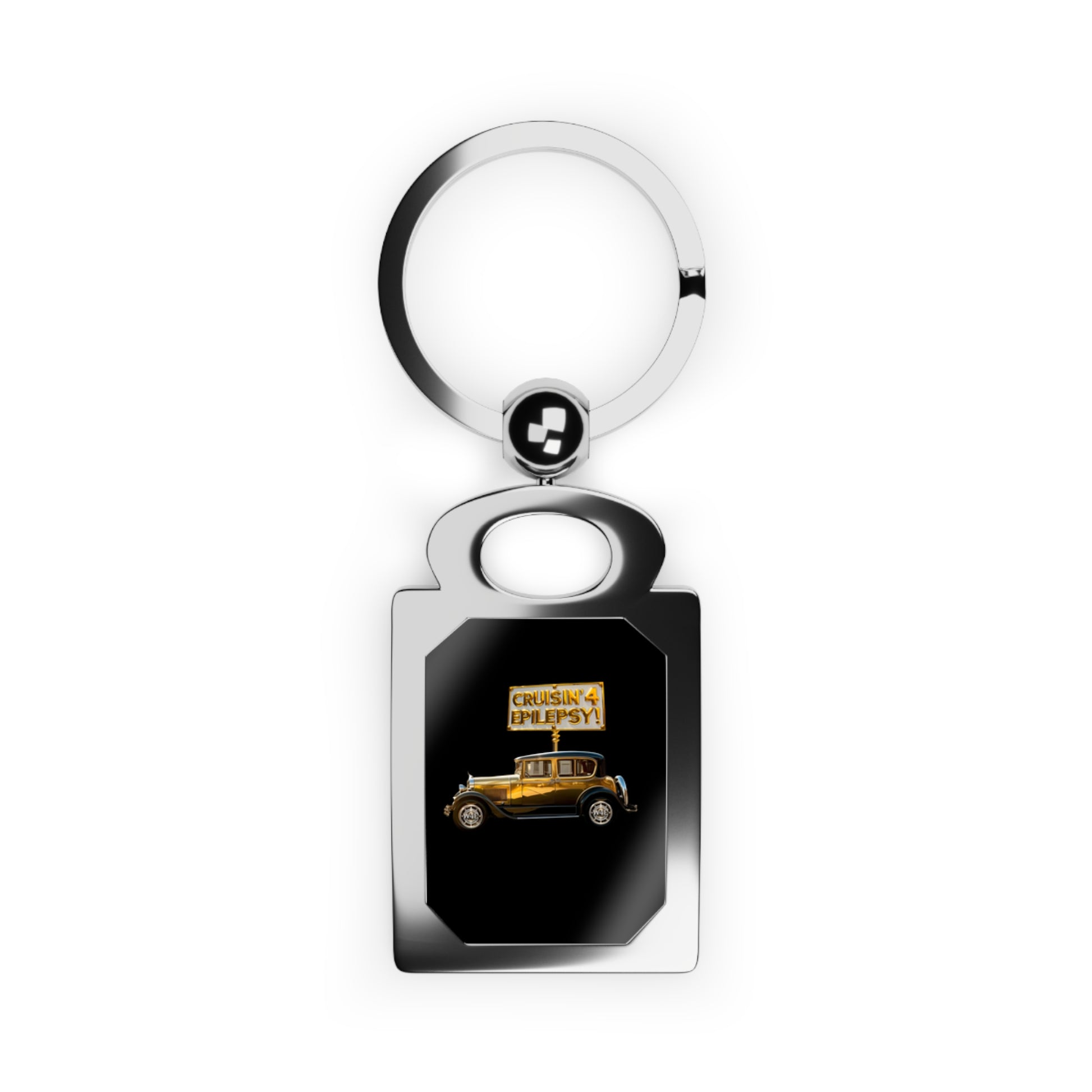 Gold Vintage Car Cruisin' 4 Epilepsy Photo Keyring