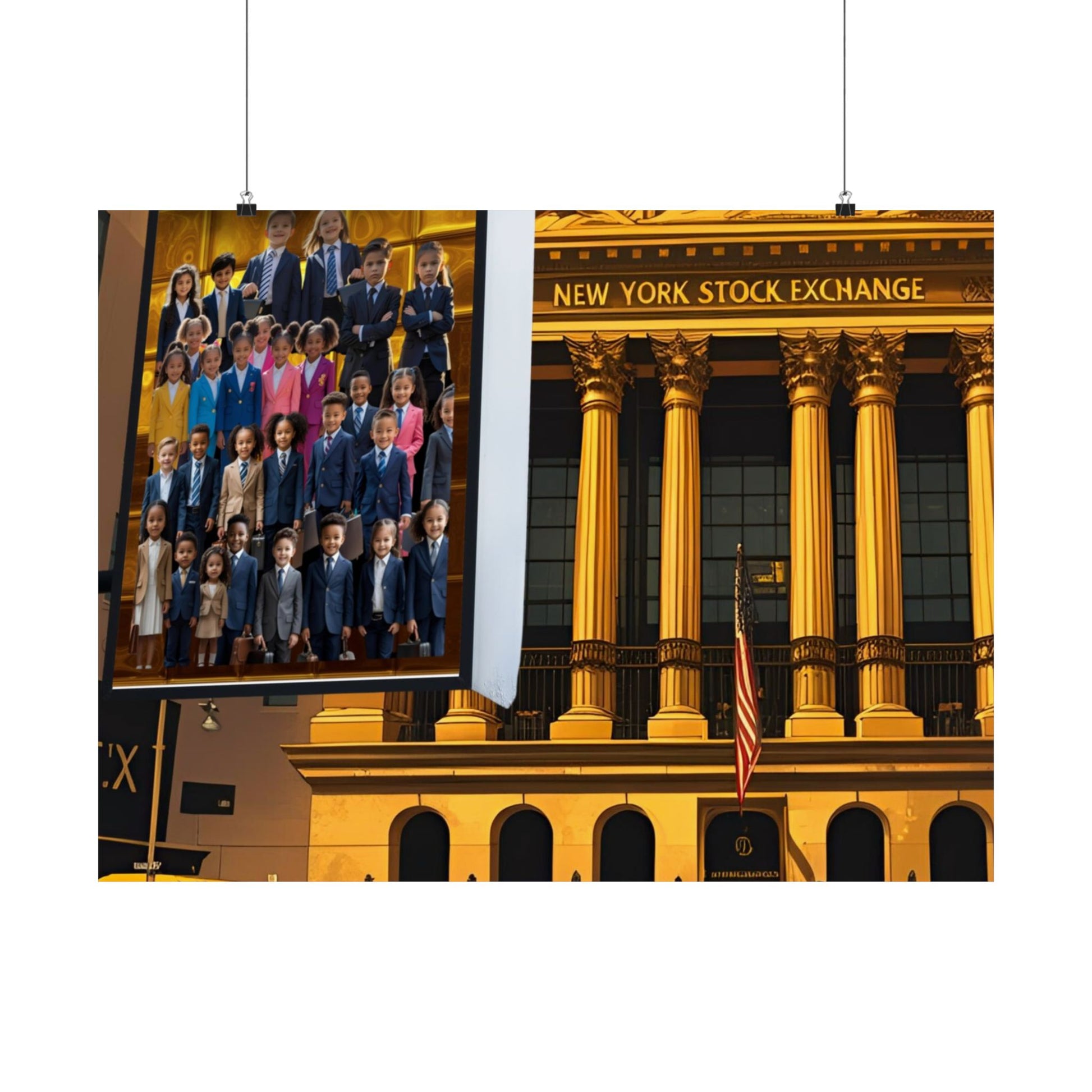 NY Stock Exchange Satin Poster