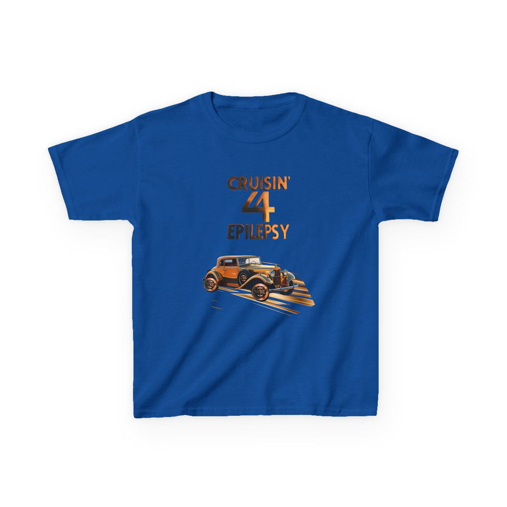 Unisex Kids Bronze Vintage Car Cruisin’ 4 Epilepsy Cotton Tee