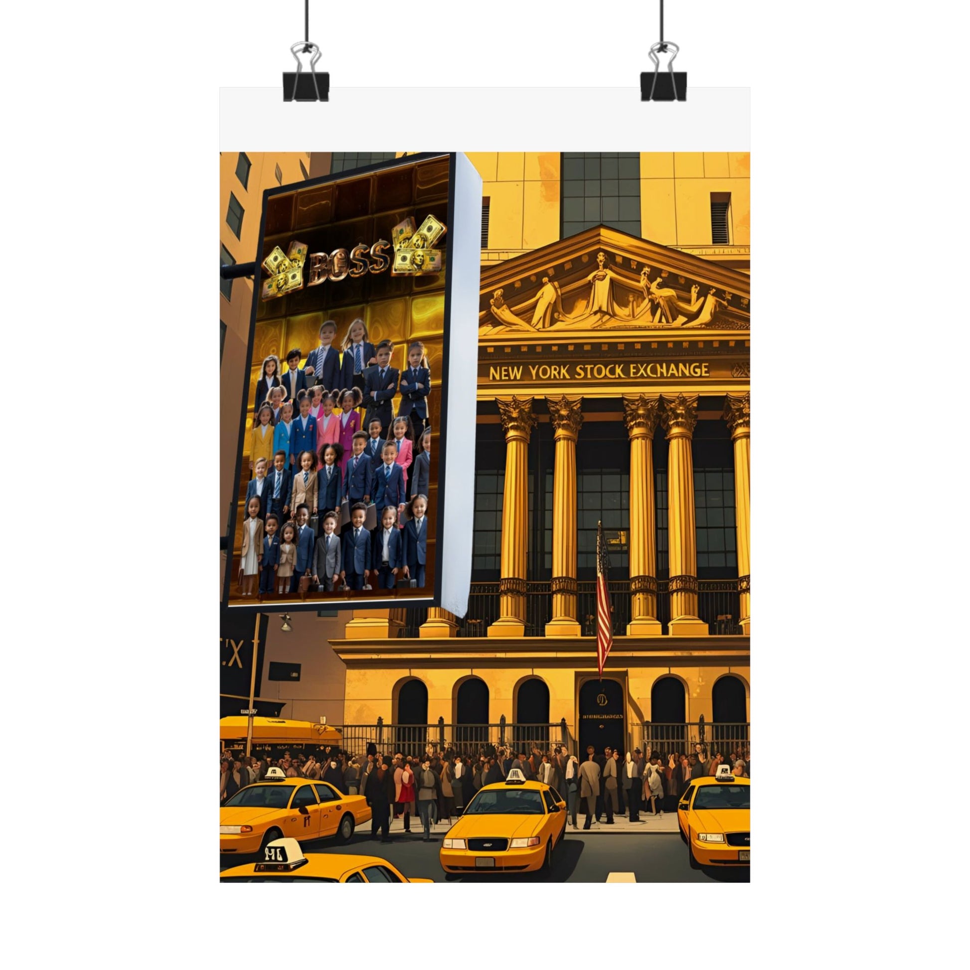 NY Stock Exchange Satin Poster