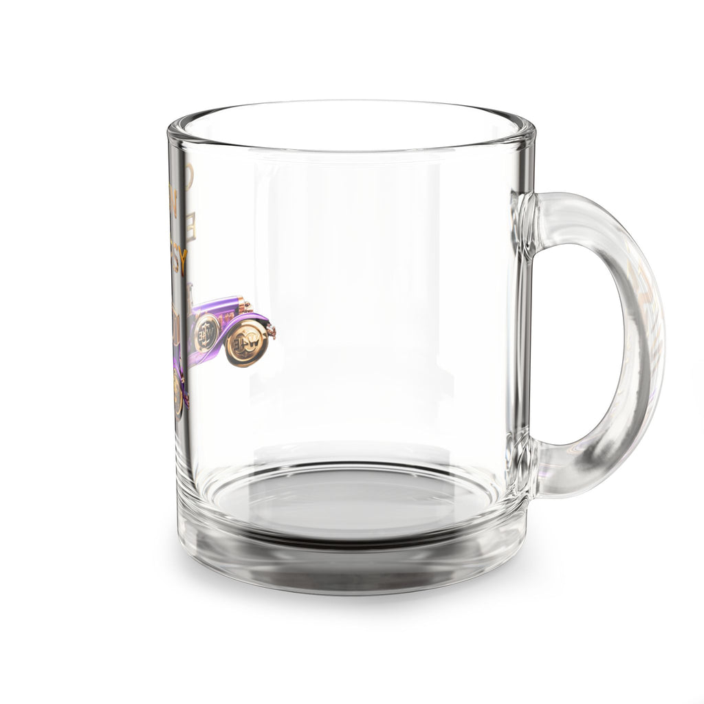 Purple Vintage Car Cruisin' for Epilepsy Glass Mug, 10oz