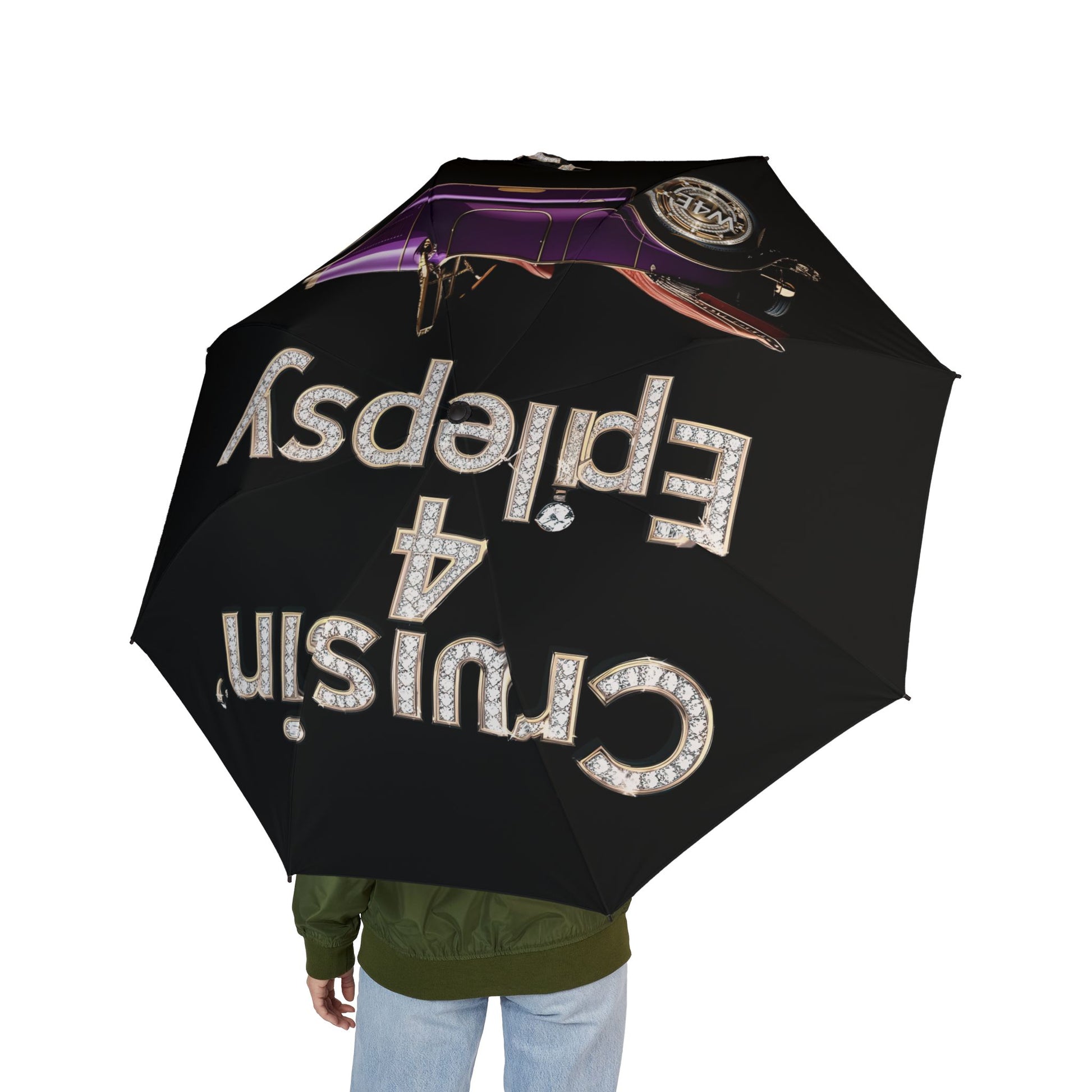 Bling Vintage Car Cruisin' 4 Epilepsy Umbrella