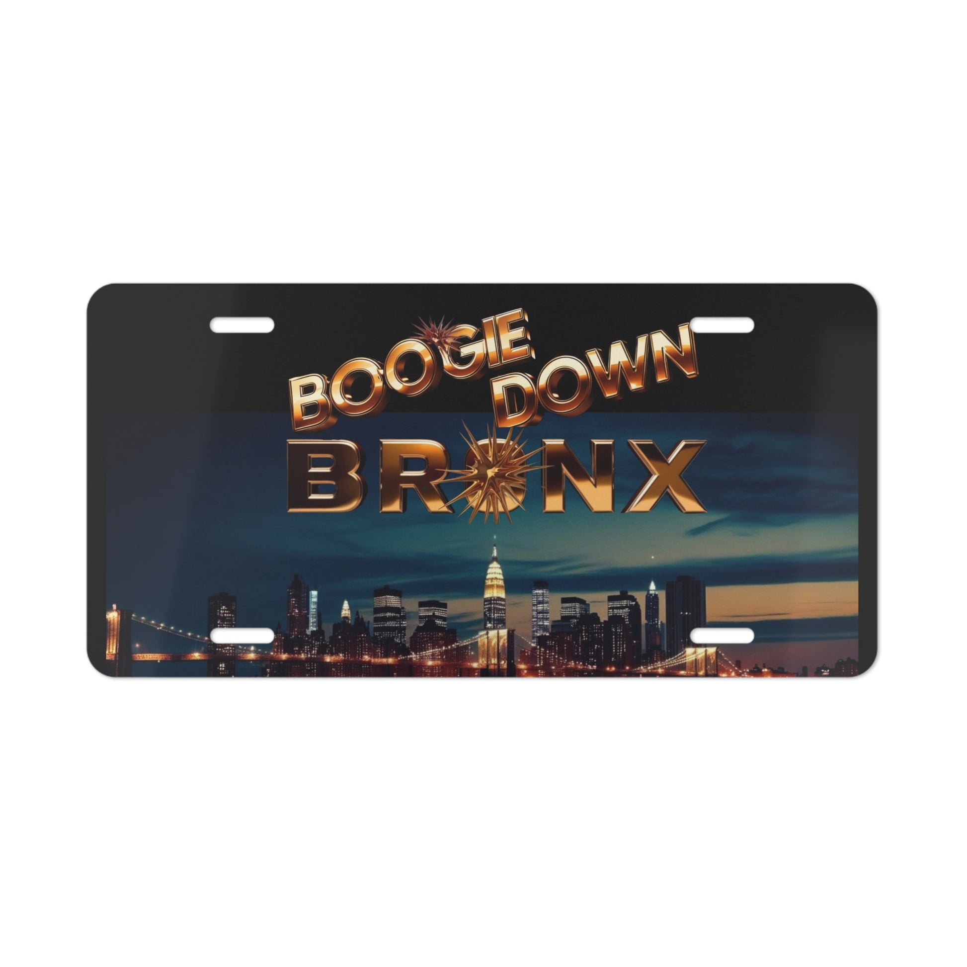 Boogie Down Bronx Car Vanity Plate