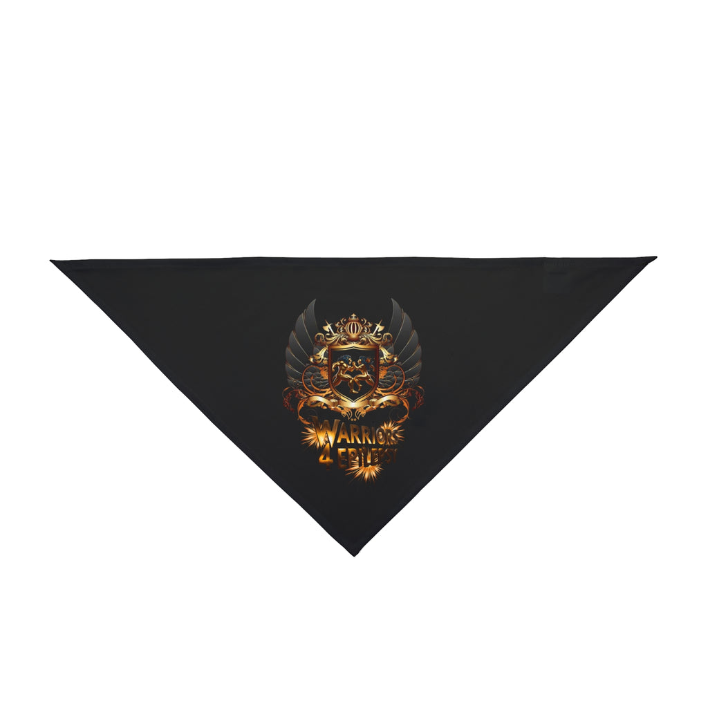Warriors 4 Epilepsy Pet Bandana, Black