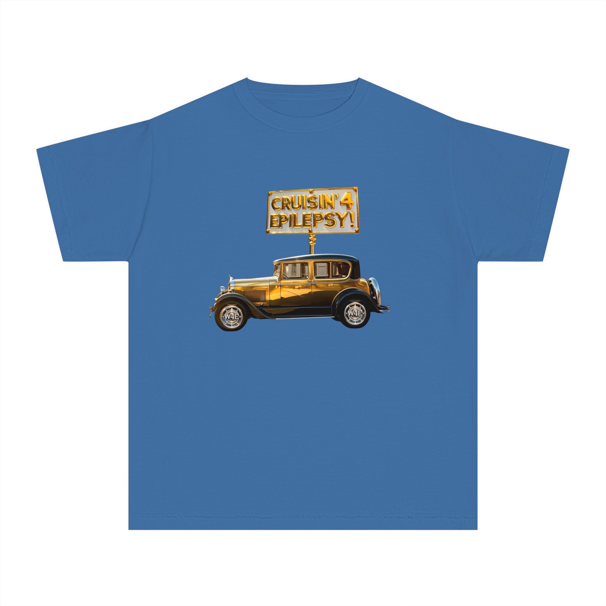 Unisex Gold Vintage Car Cruisin' Tee for Youth Shirt