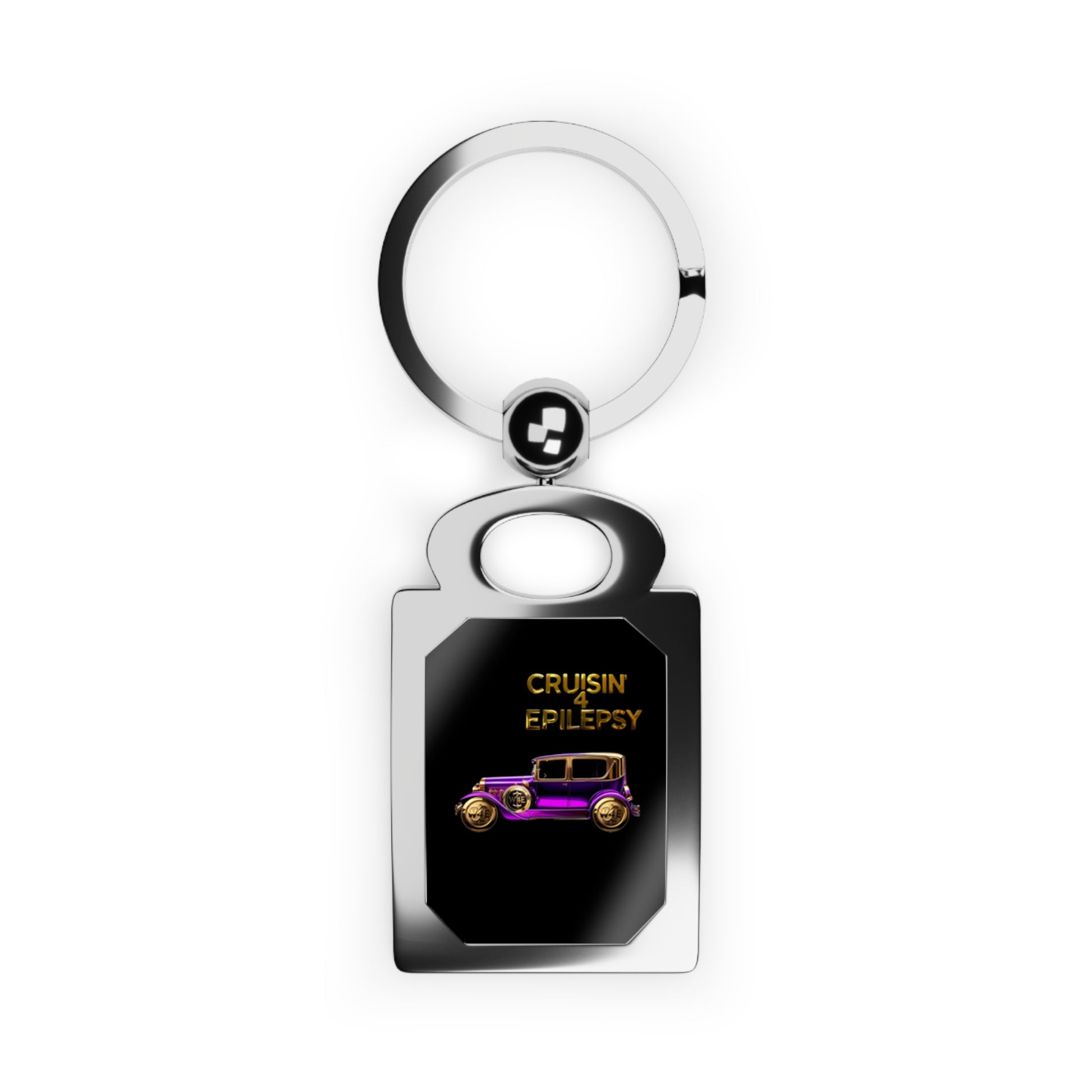Purple Vintage Car Cruisin' 4 Epilepsy Photo Keyring