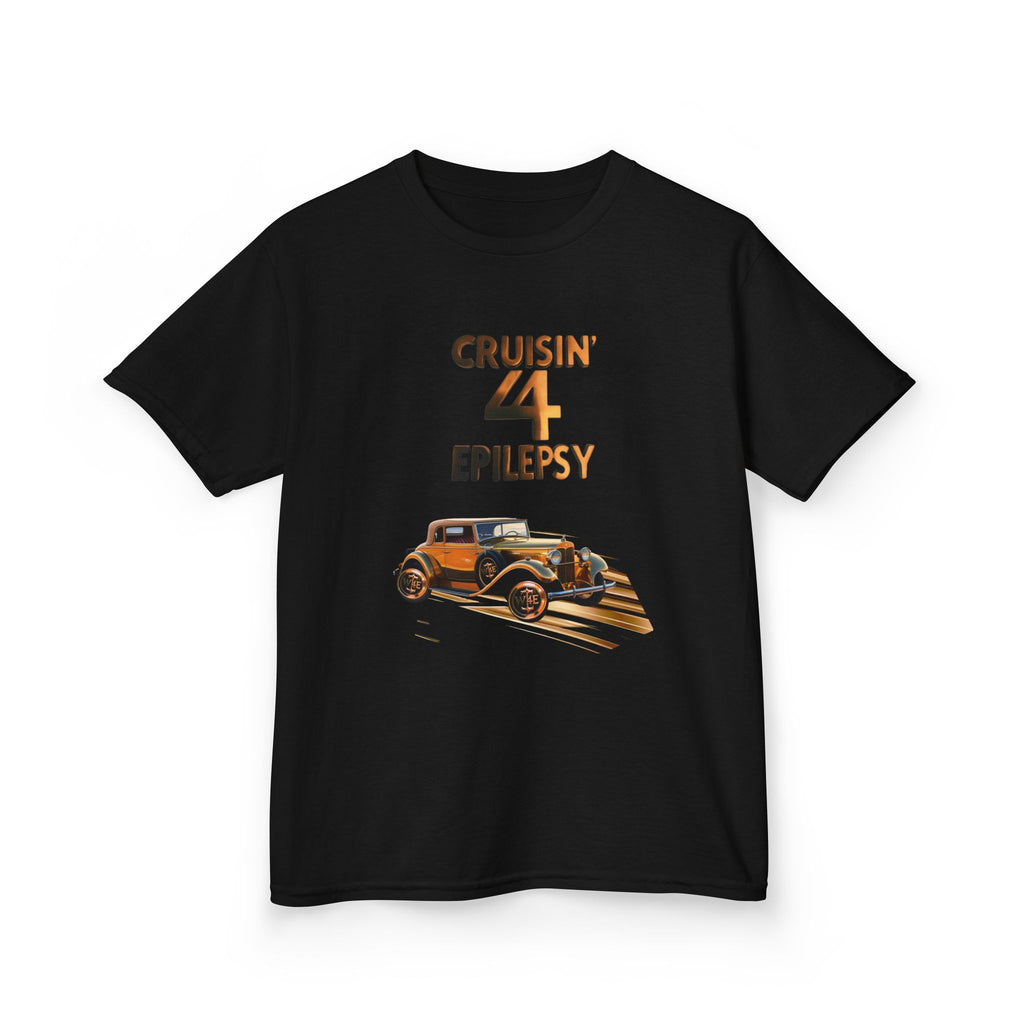 Unisex Kids Bronze Vintage Car Cruisin’ 4 Epilepsy Cotton Tee