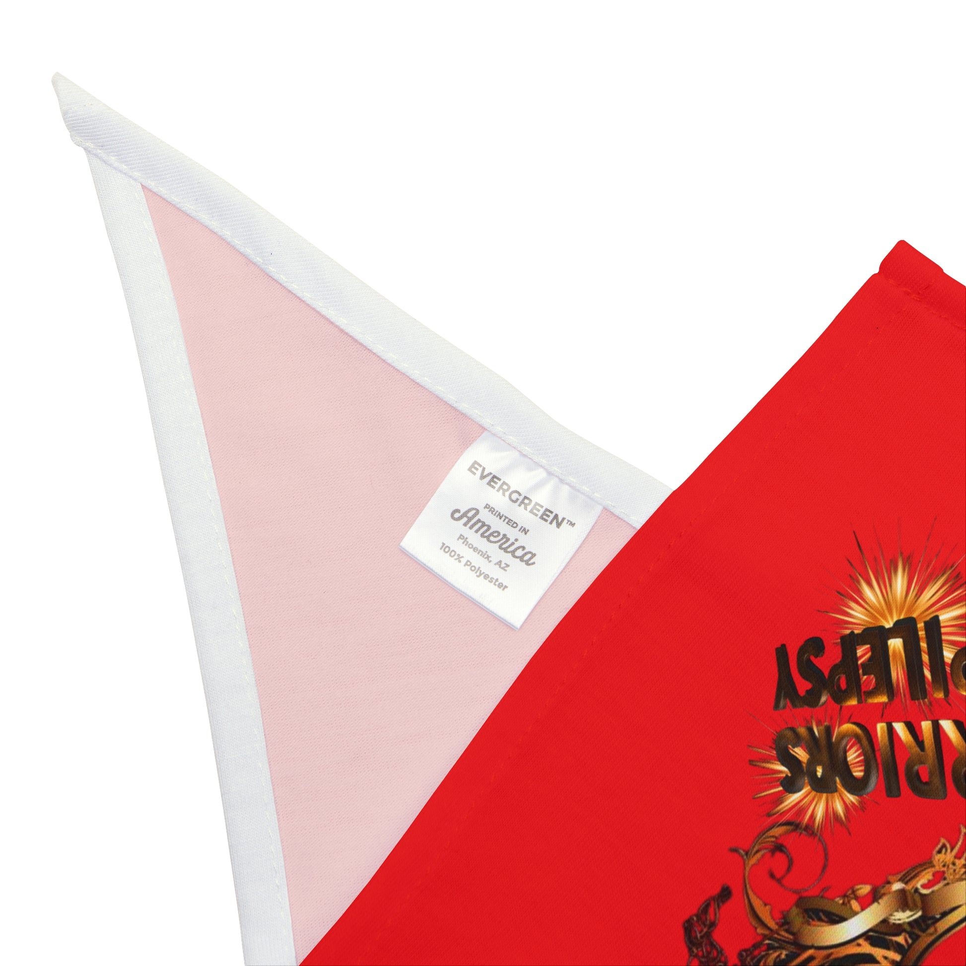 Warriors 4 Epilepsy Pet Bandana, Red