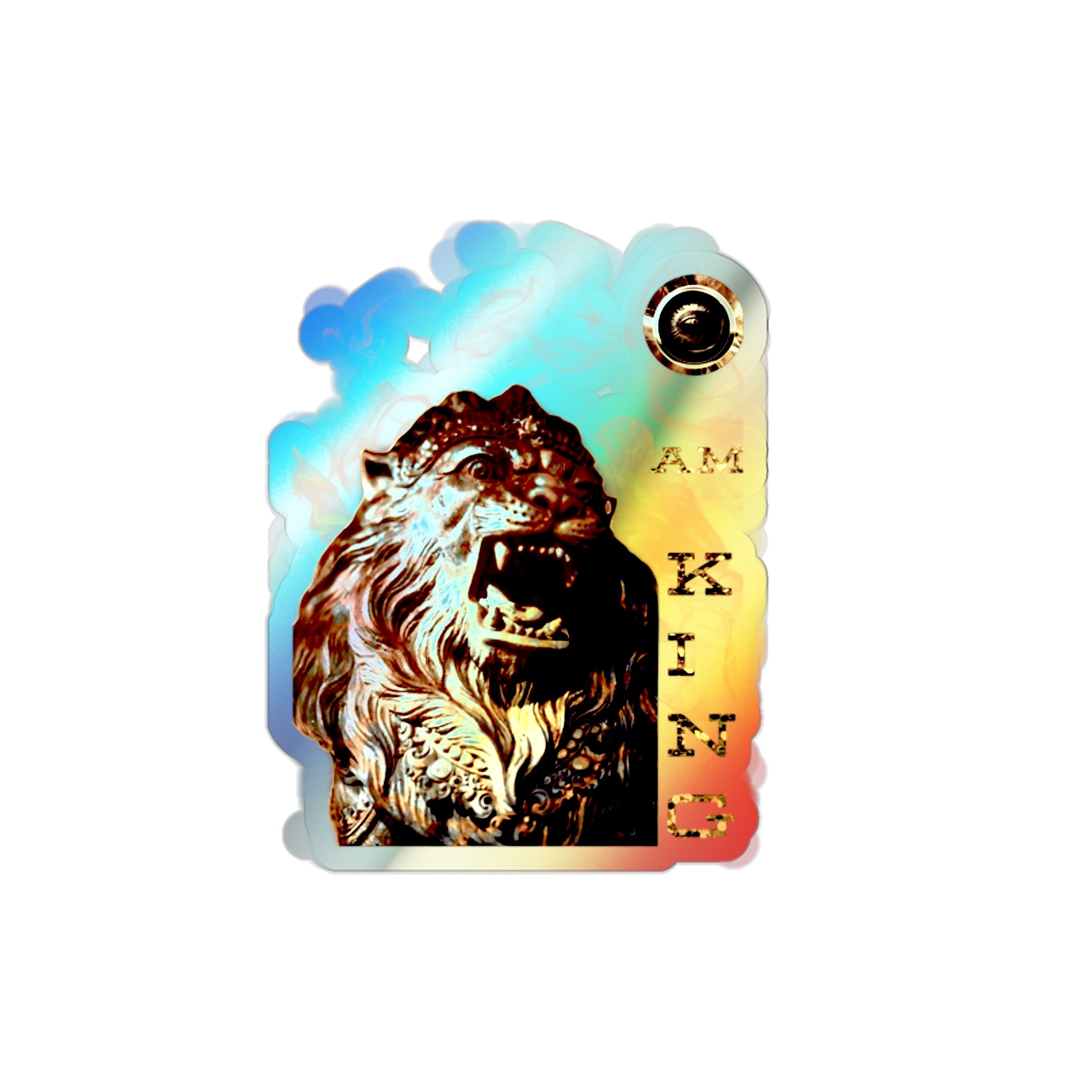 I Am King Colorful Die-Cut Stickers