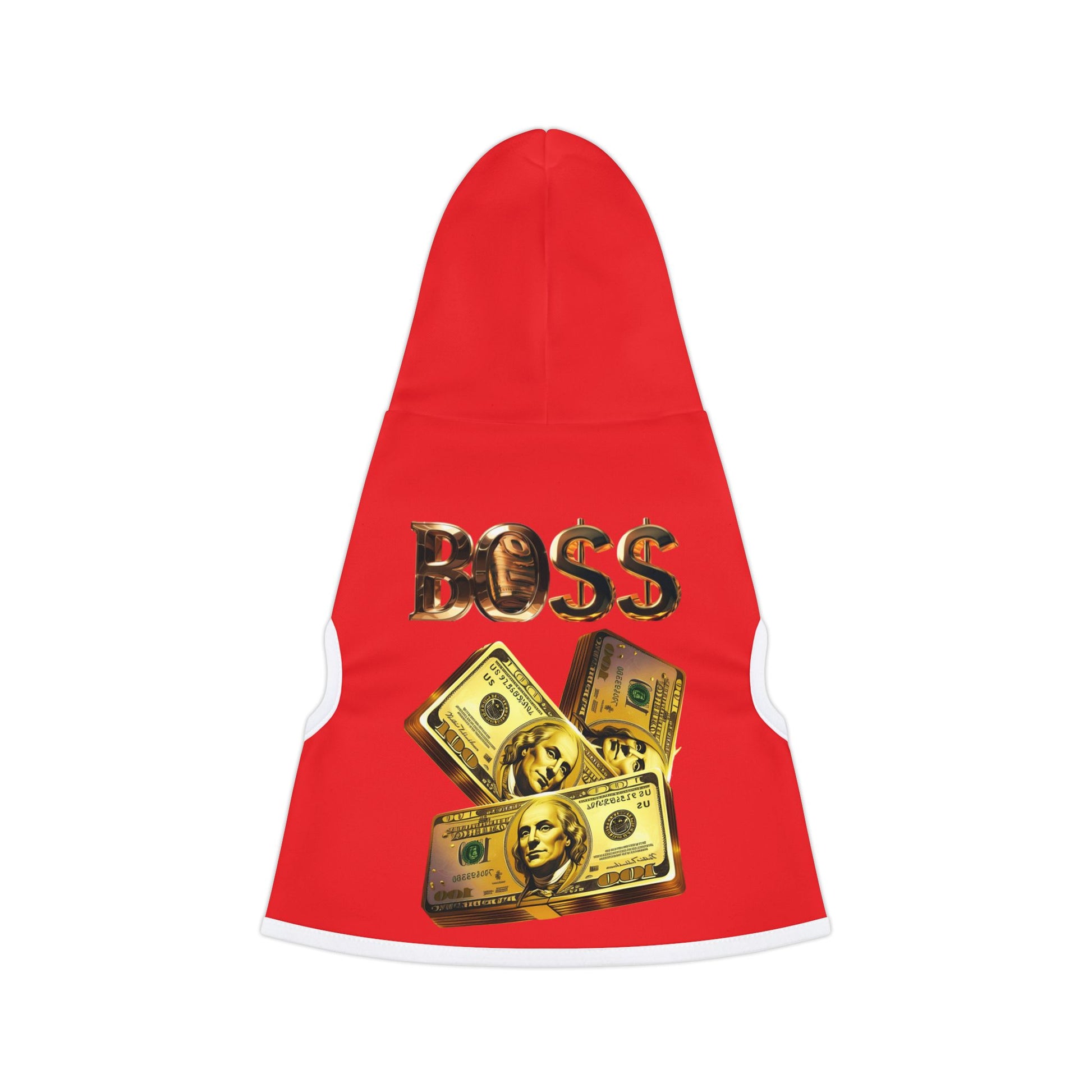 BO$$ Pet Hoodie, Red