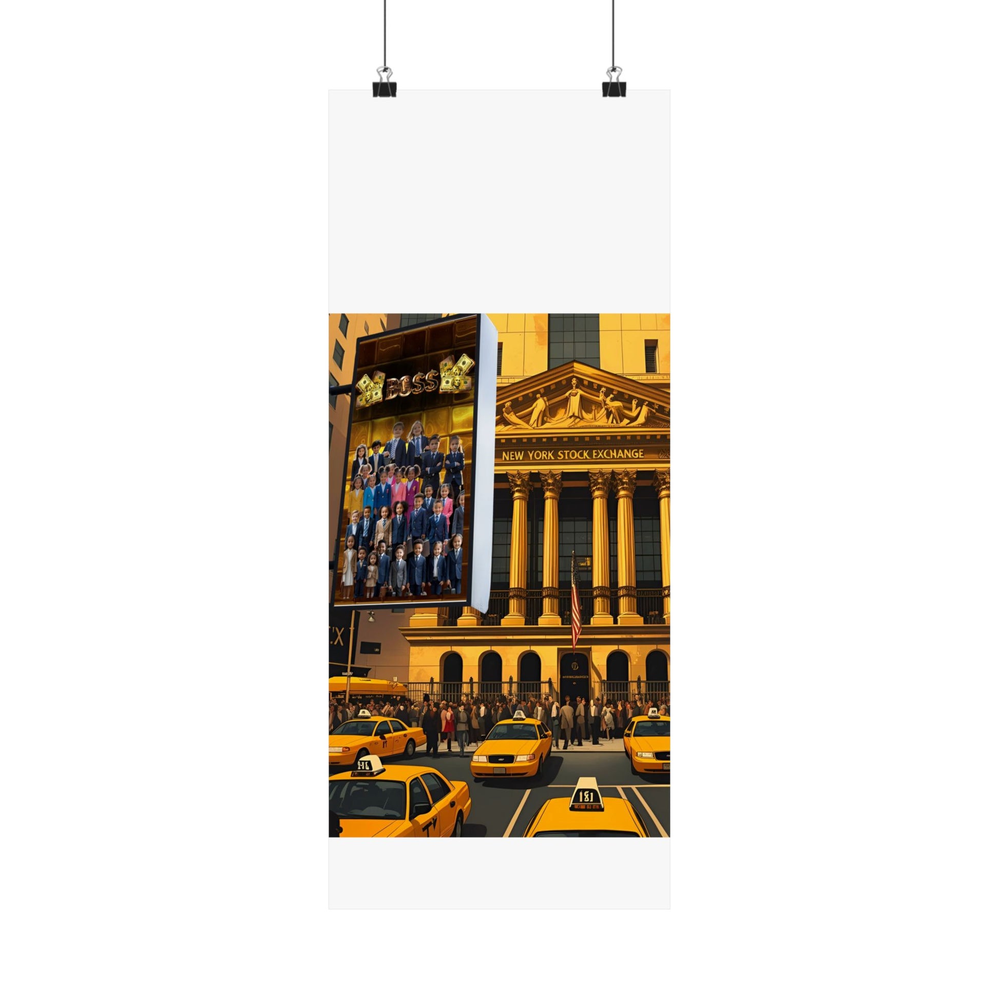 NY Stock Exchange Satin Poster