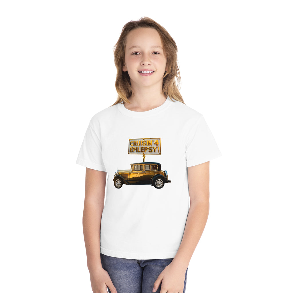 Unisex Gold Vintage Car Cruisin' Tee for Youth Shirt