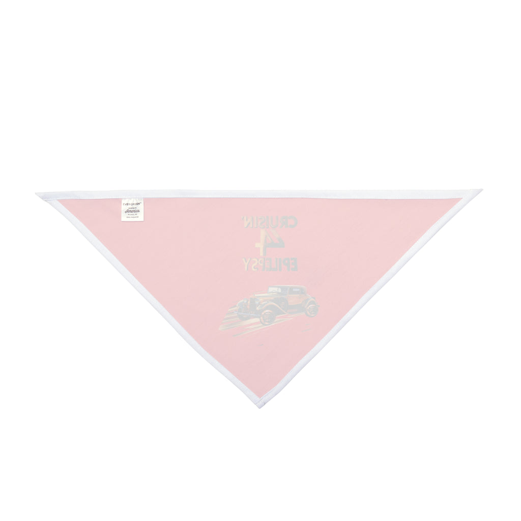 Bronze Vintage Car Cruisin' 4 Epilepsy Pet Bandana, Red