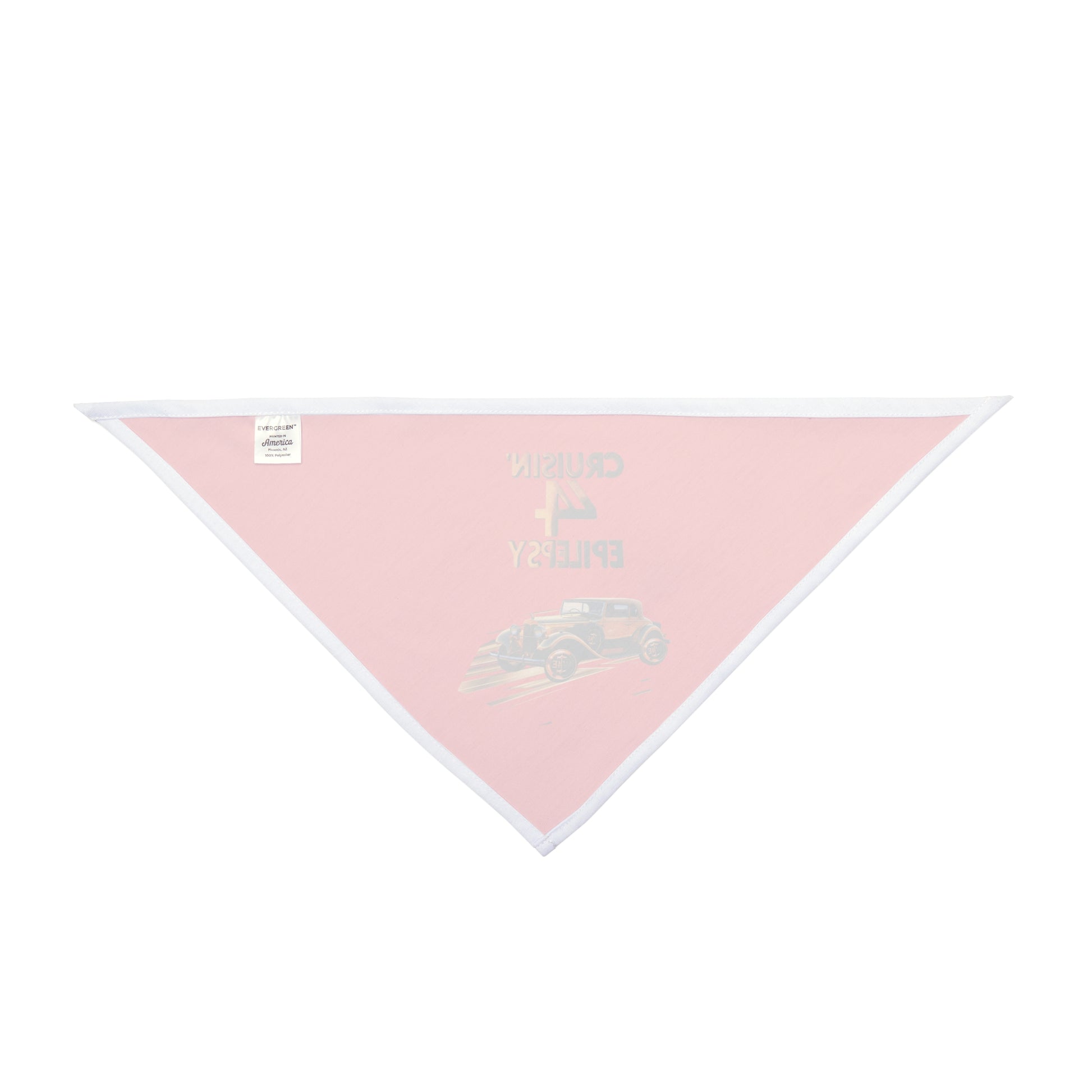 Bronze Vintage Car Cruisin' 4 Epilepsy Pet Bandana, Red