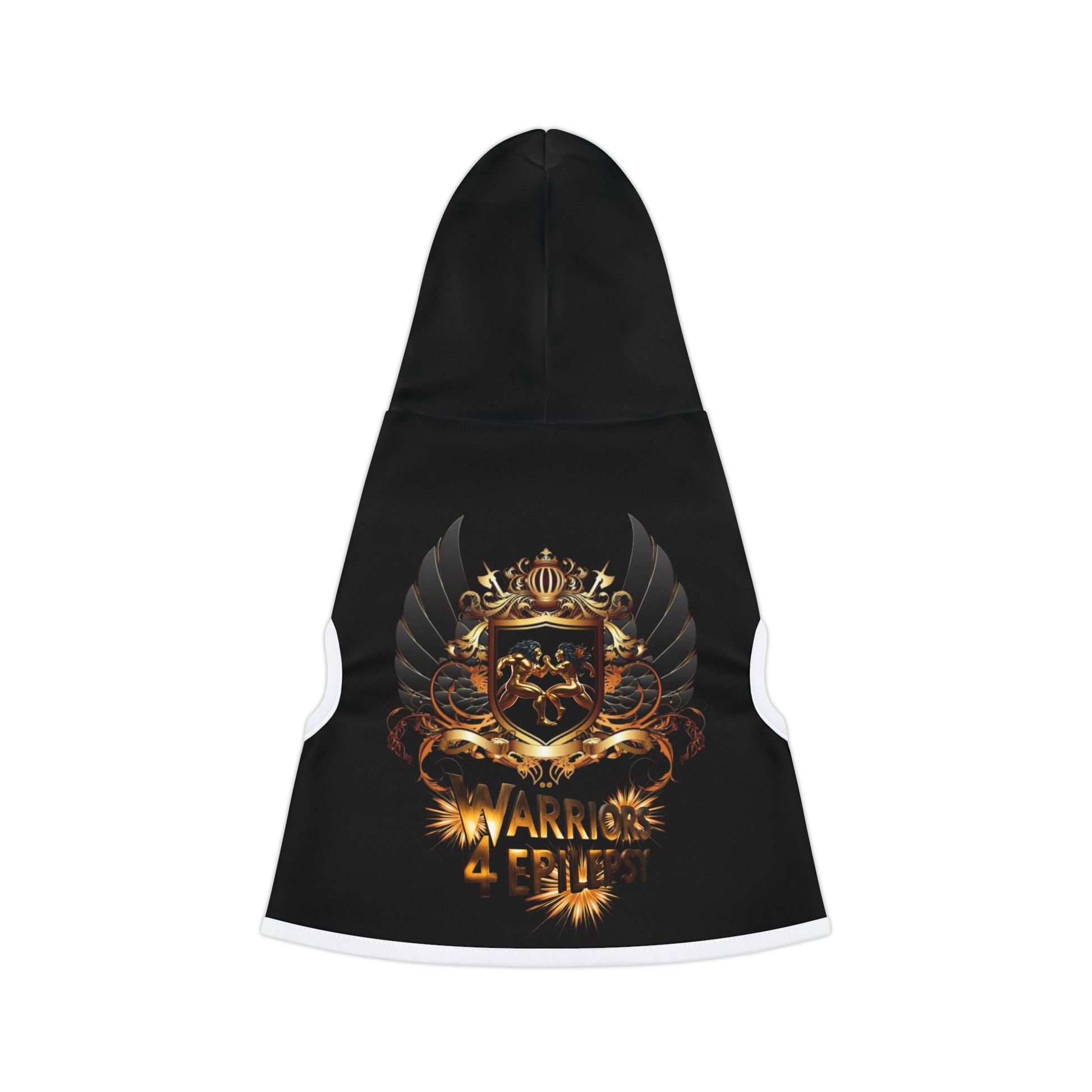 Warriors 4 Epilepsy Pet Hoodie, Black