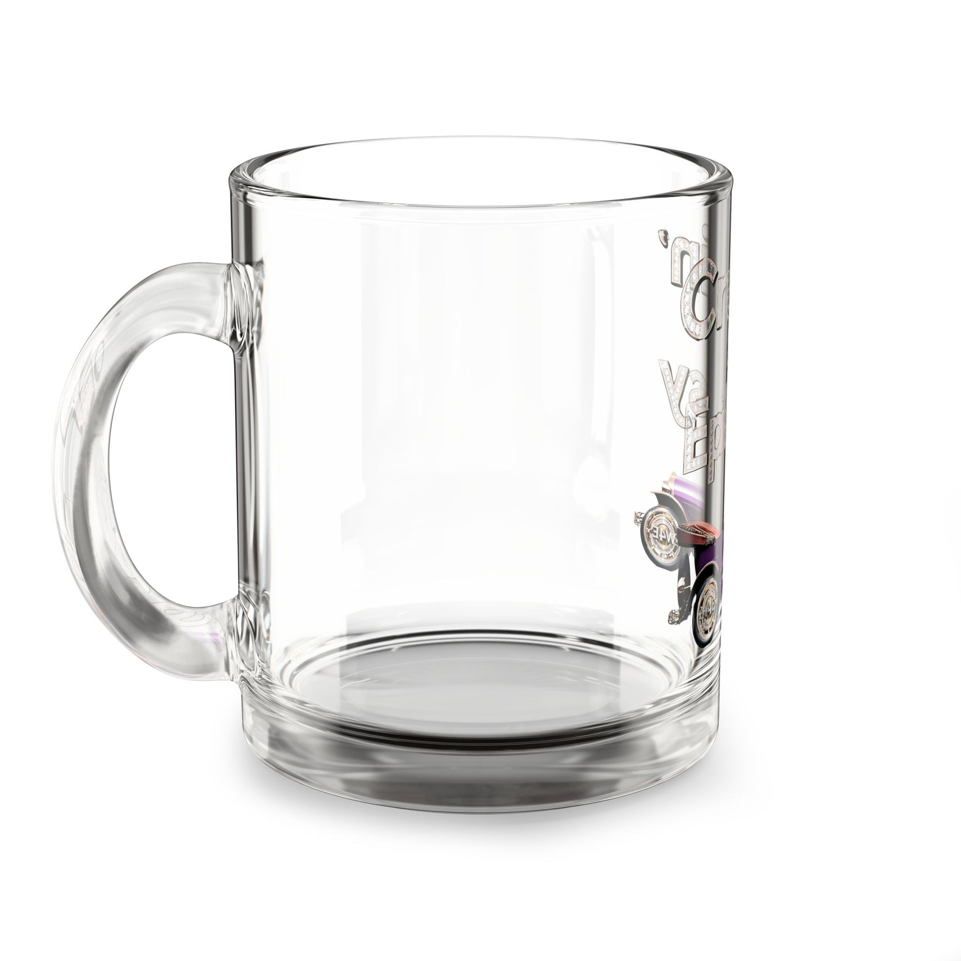 Bling Vintage Car Cruisin' 4 Epilepsy Glass Mug, 10oz