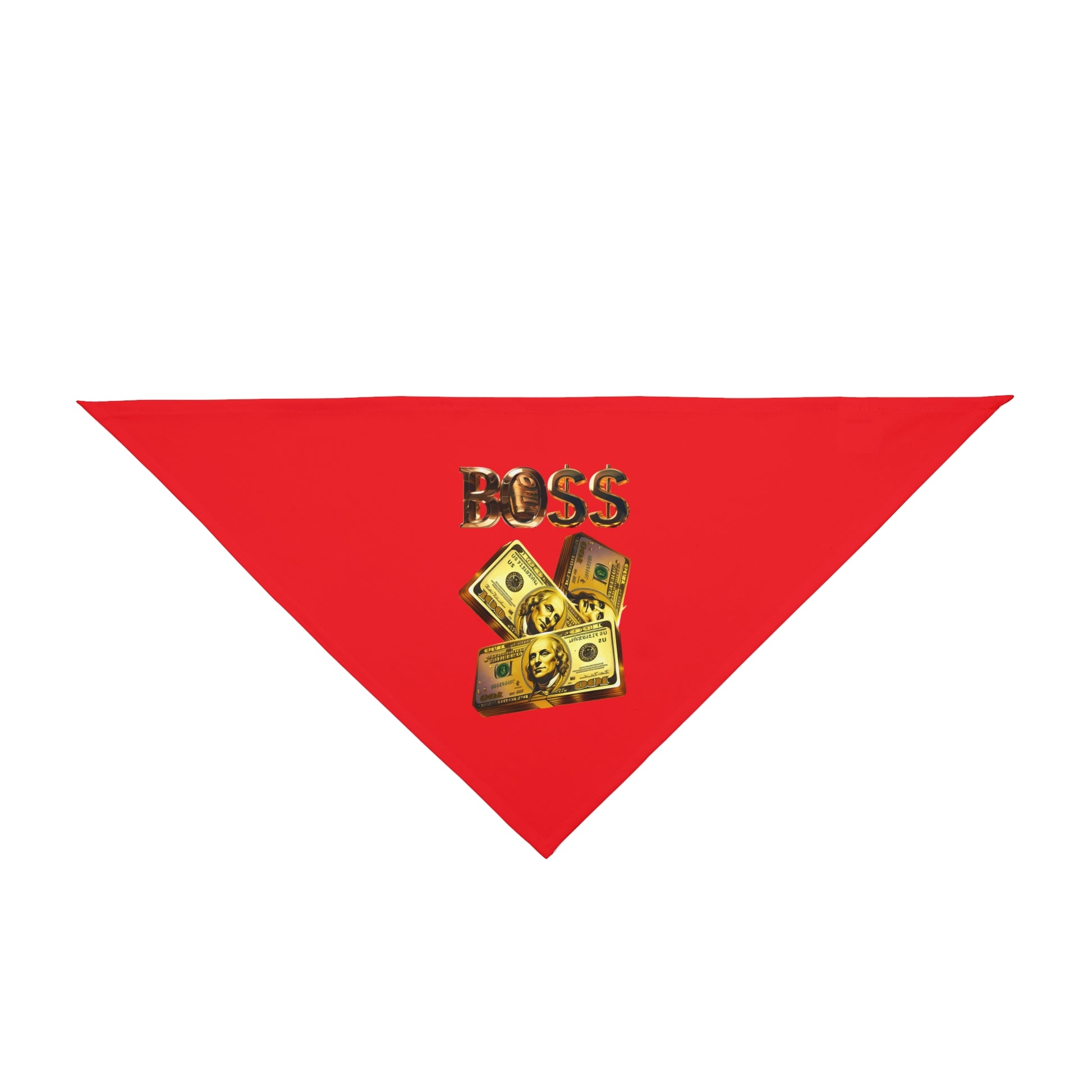 BO$$ Pet Bandana, Red