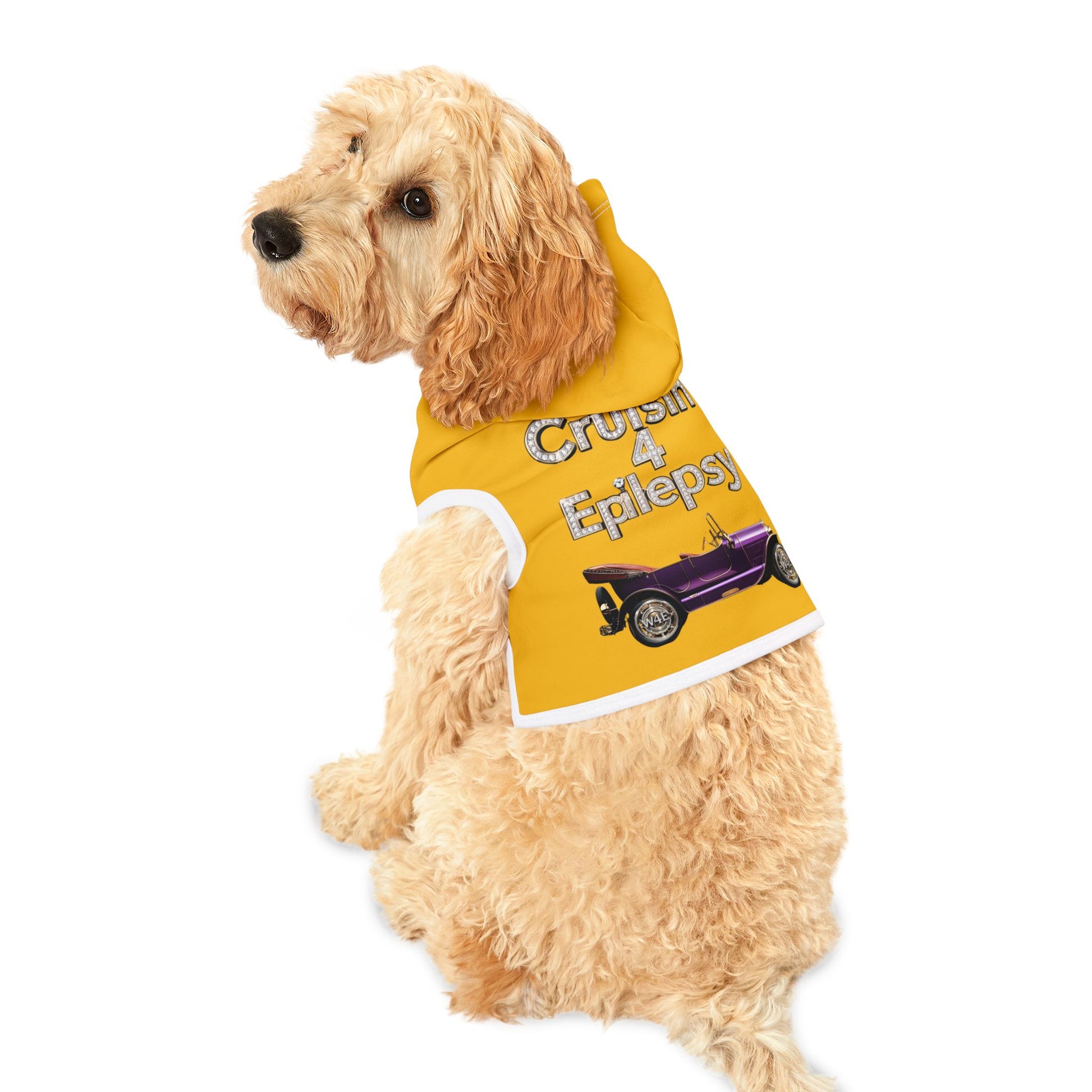 Bling Cruisin' 4 Epilepsy Pet Hoodie, Yellow