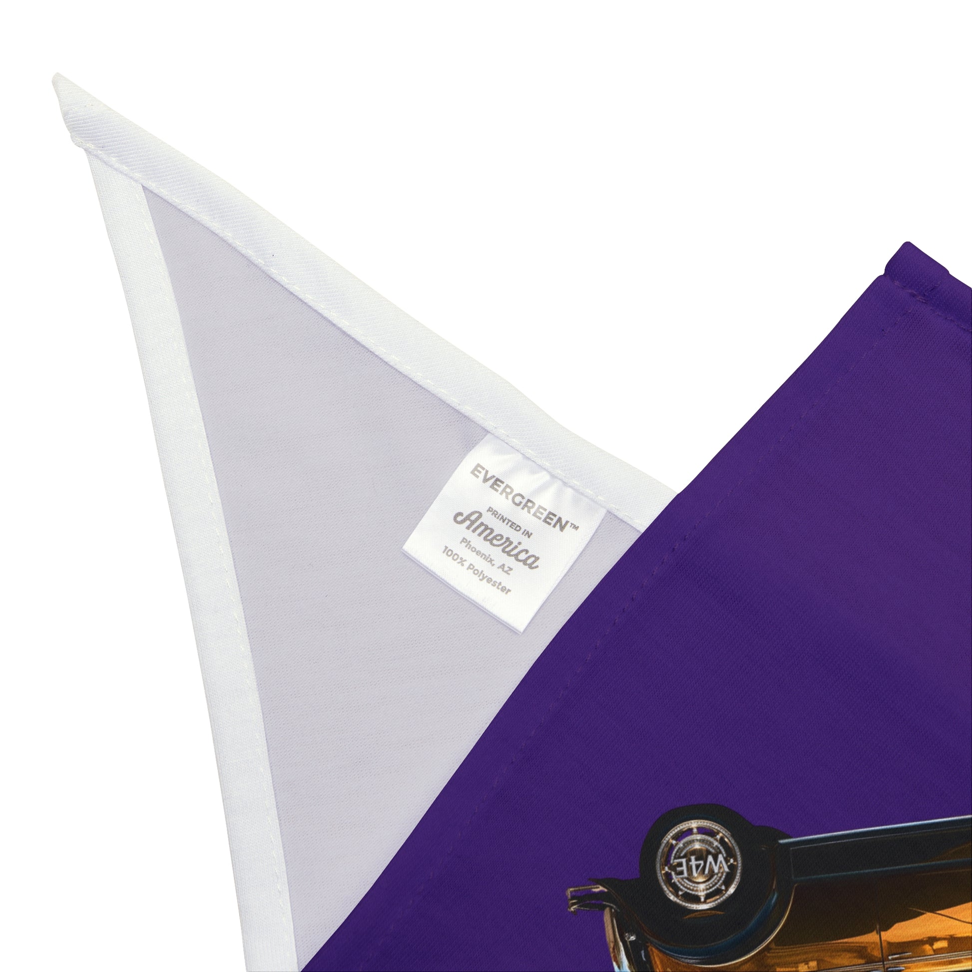 Gold Vintage Car Cruisin' 4 Epilepsy Pet Bandana, Purple
