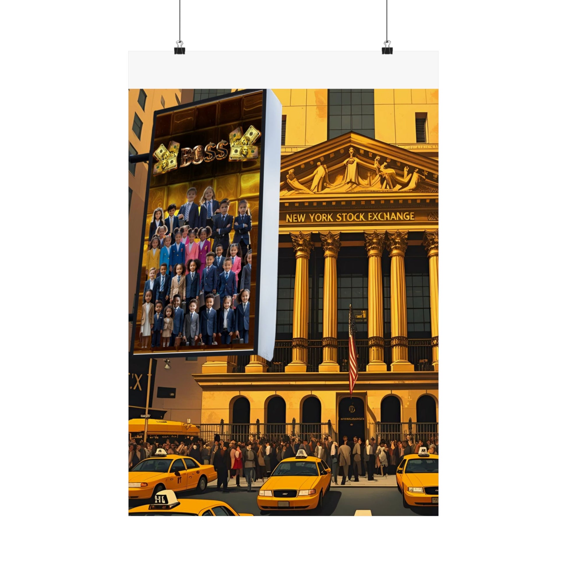 NY Stock Exchange Satin Poster