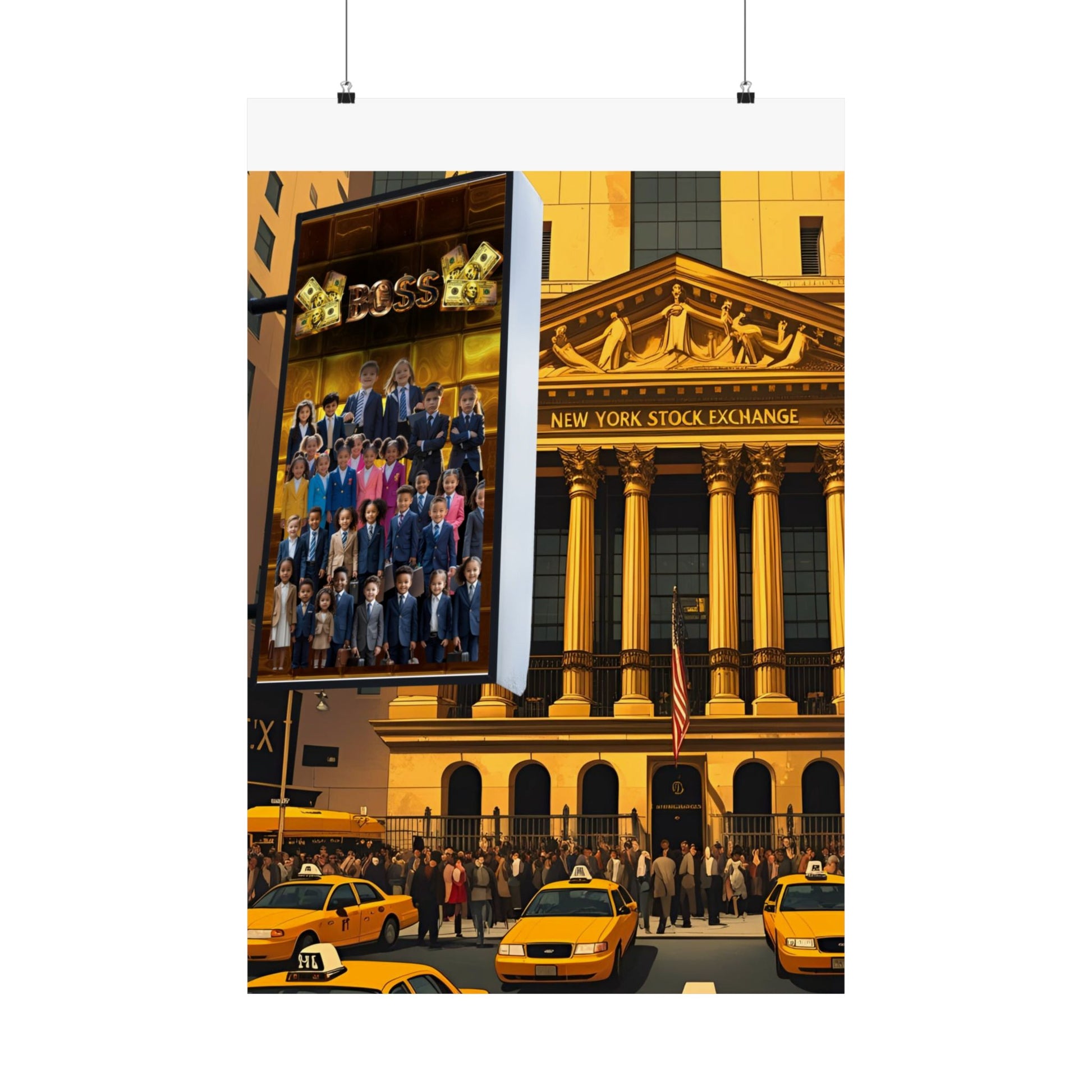 NY Stock Exchange Satin Poster