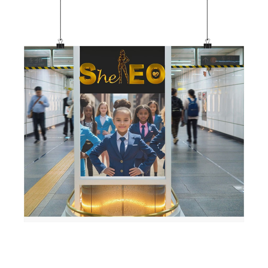 Empowering Satin Poster - SheEO Design, Inspirational Wall Art, Motivational Decor, Girls Empowerment, Leadership Gift, Unique Home [...]