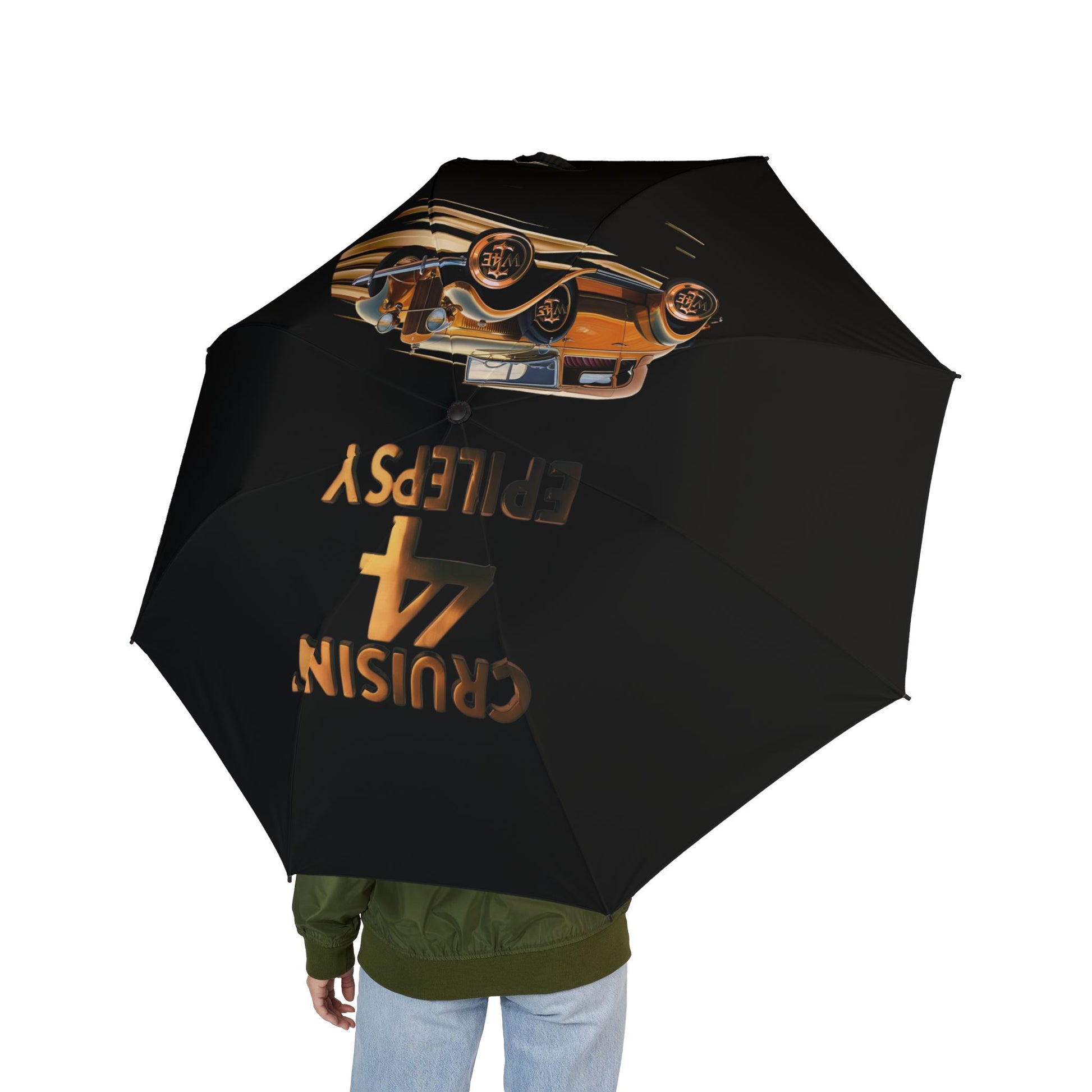 Bronze Vintage Car Cruisin' 4 Epilepsy Umbrella