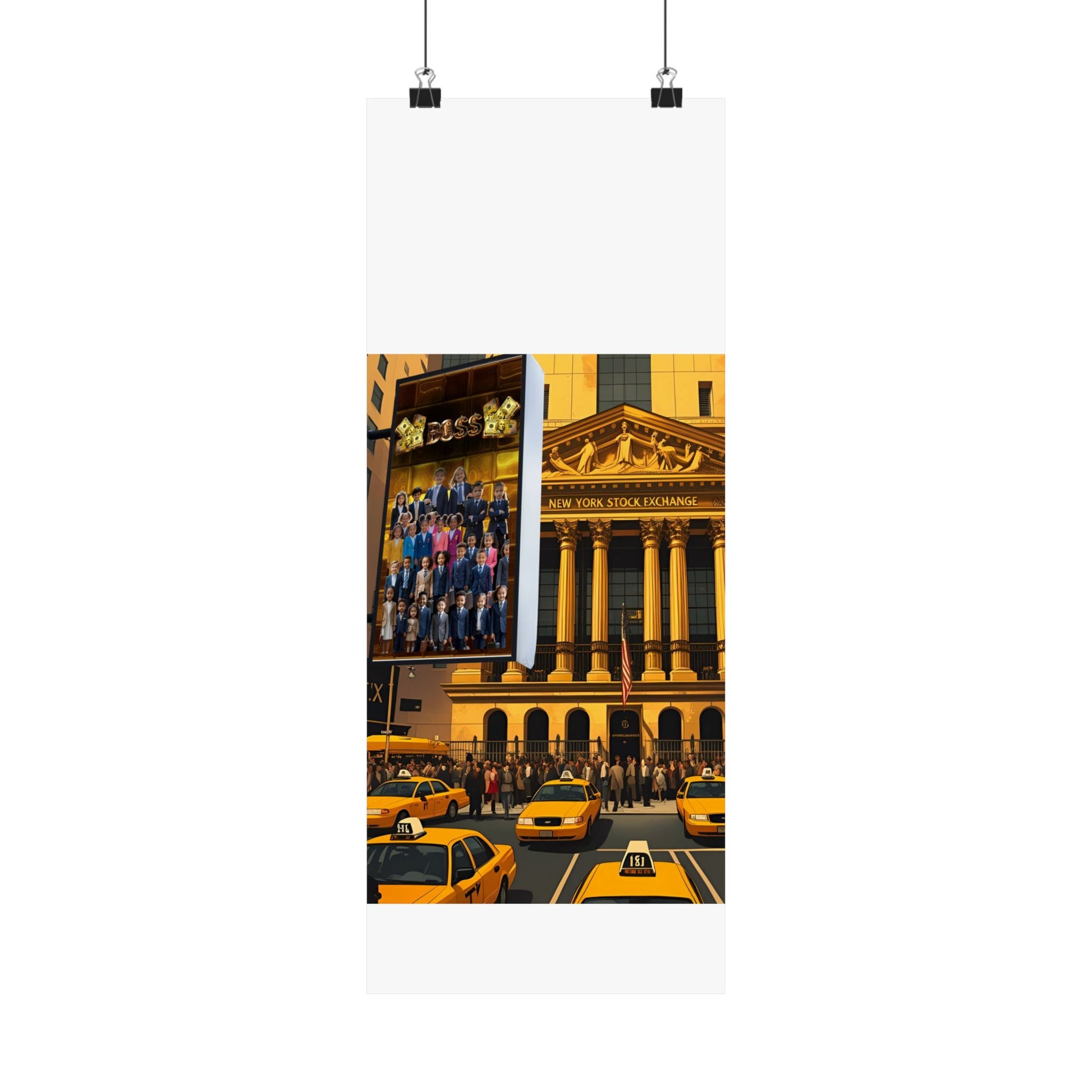 NY Stock Exchange Satin Poster