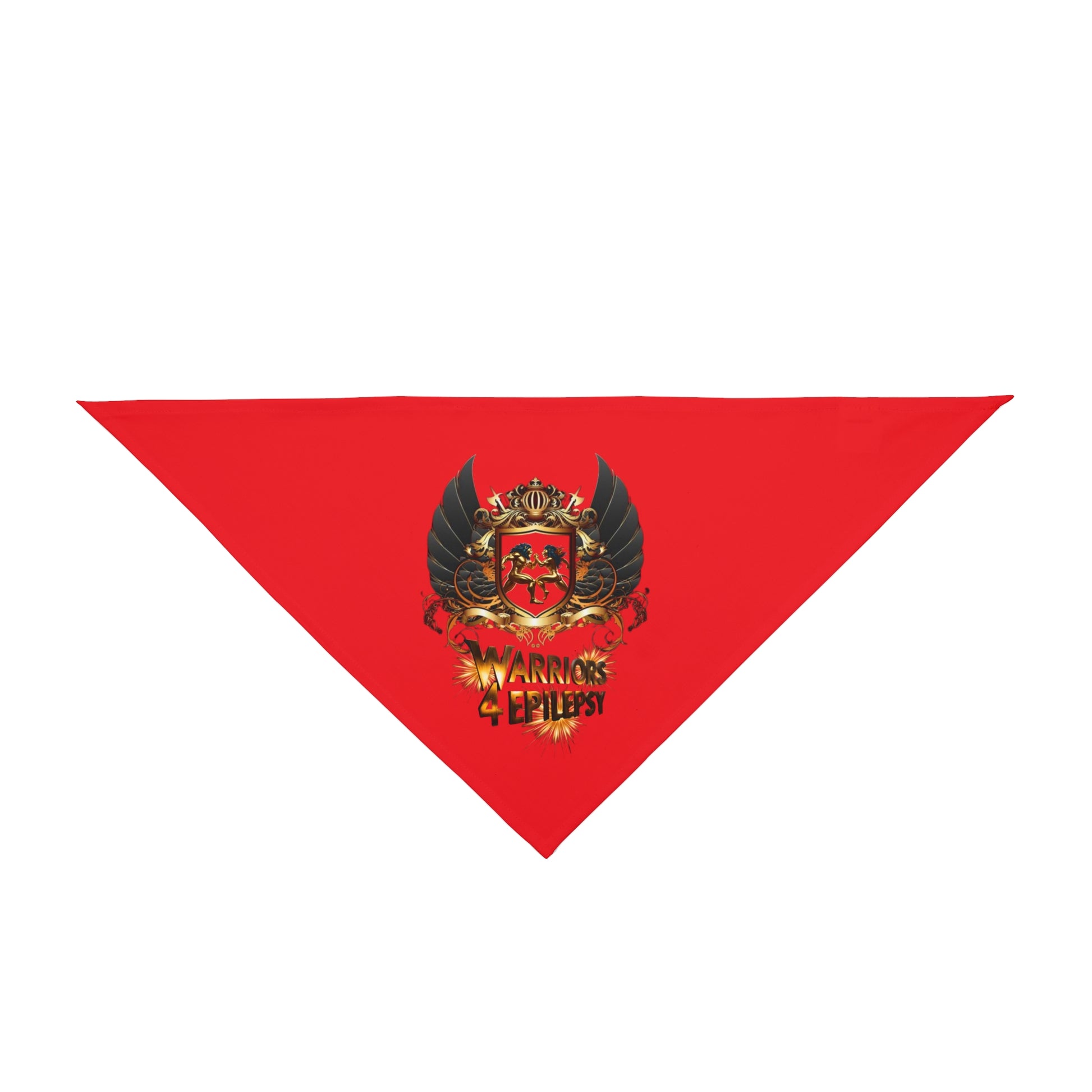 Warriors 4 Epilepsy Pet Bandana, Red