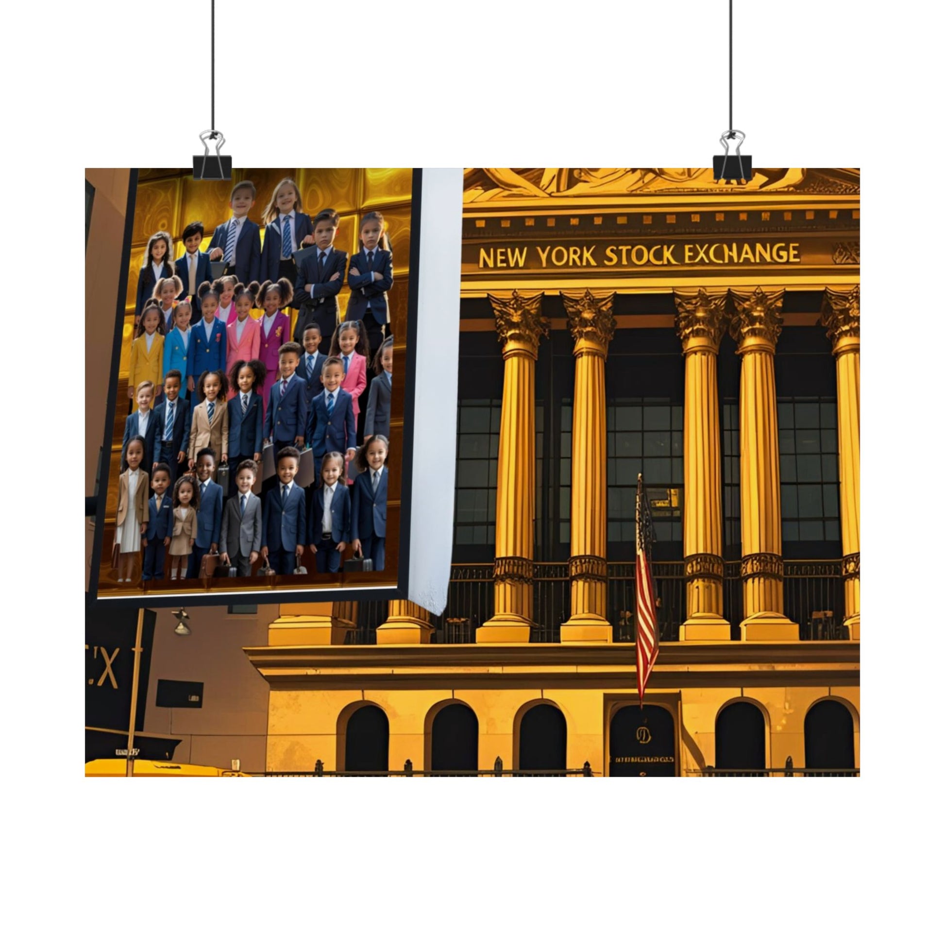 NY Stock Exchange Satin Poster