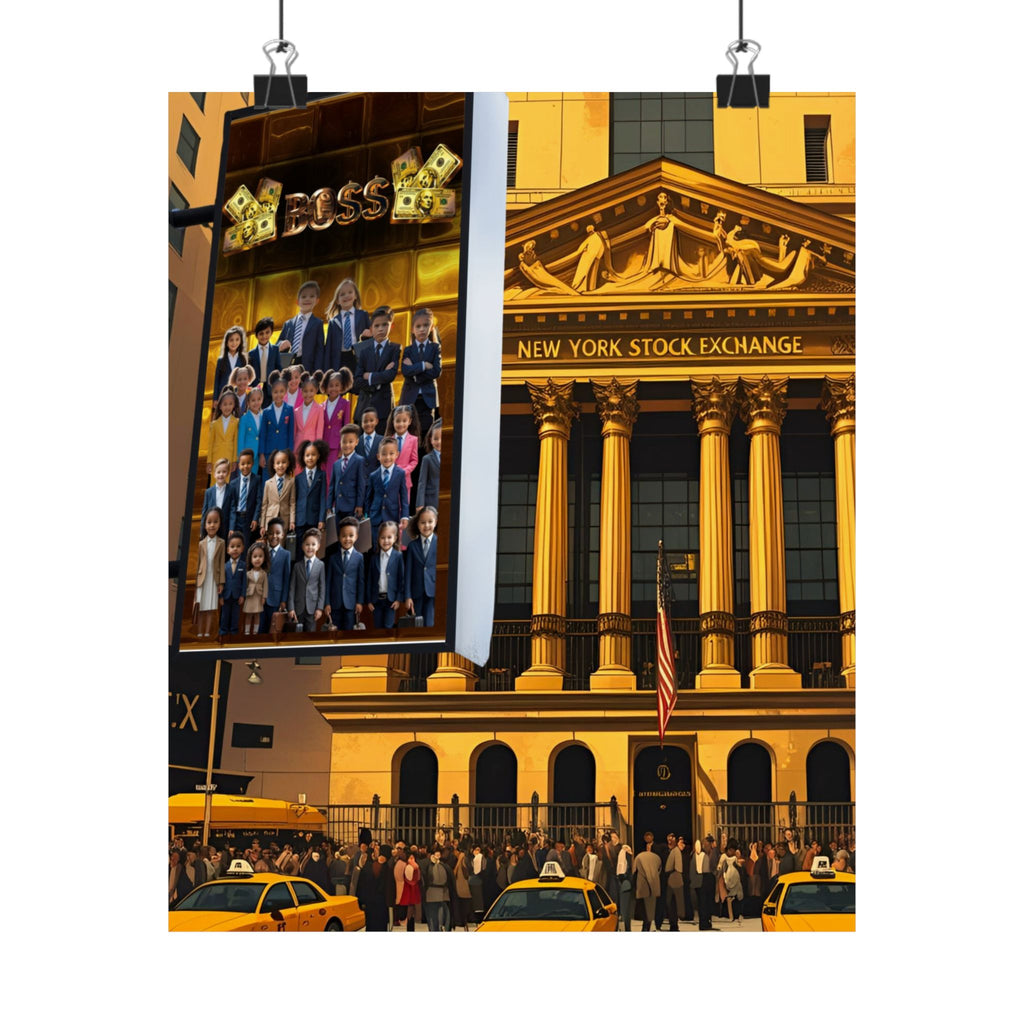 NY Stock Exchange Satin Poster