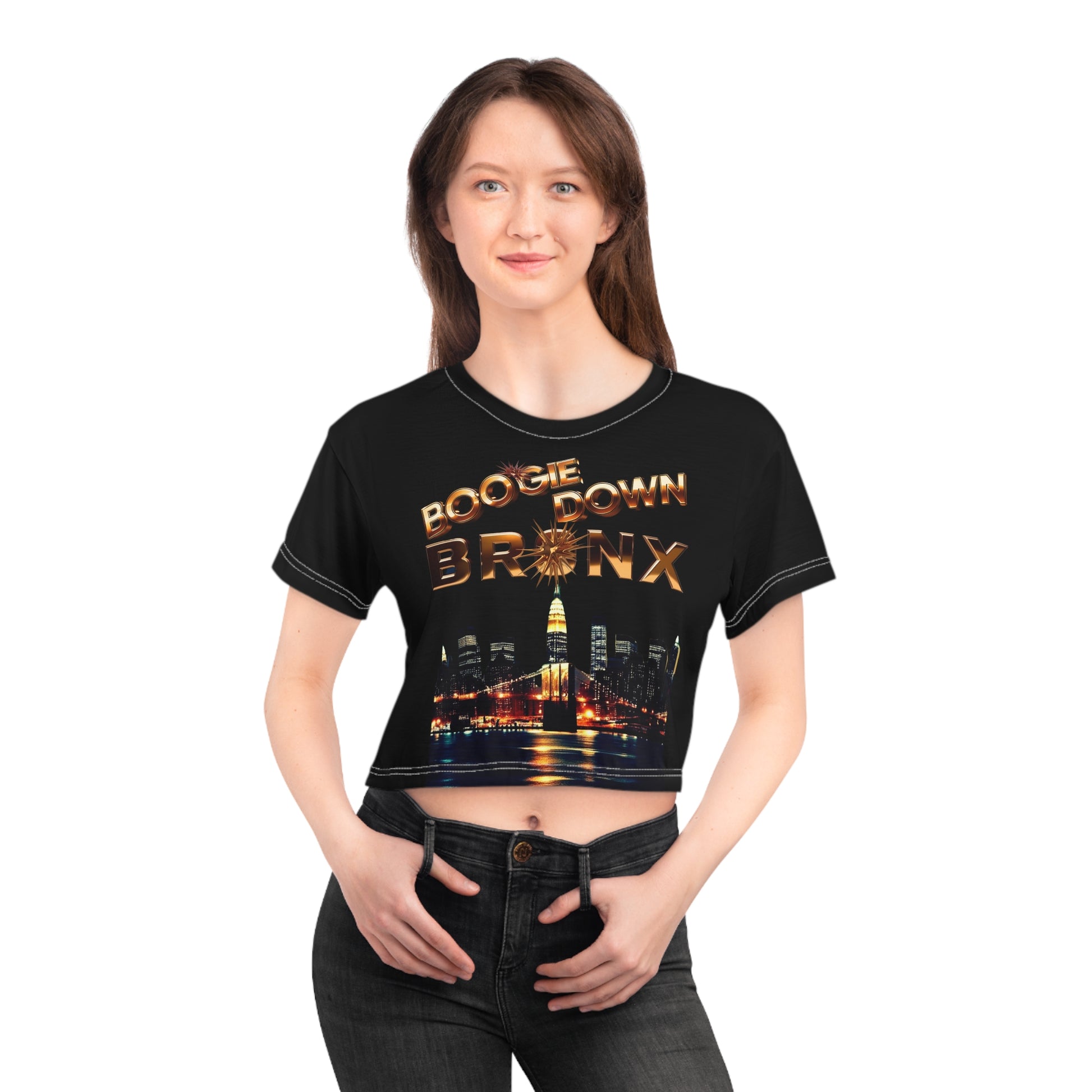 Boogie Down Bronx Crop Tee