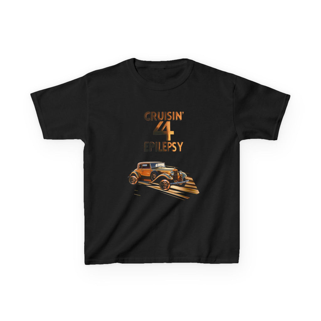 Unisex Kids Bronze Vintage Car Cruisin’ 4 Epilepsy Cotton Tee