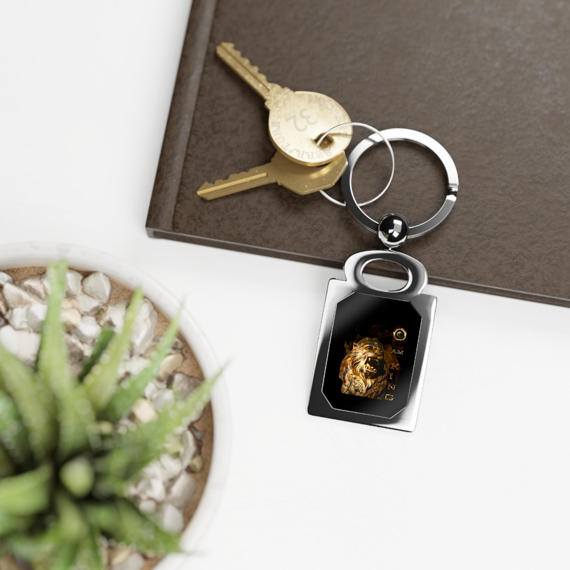I Am King Photo Keyring