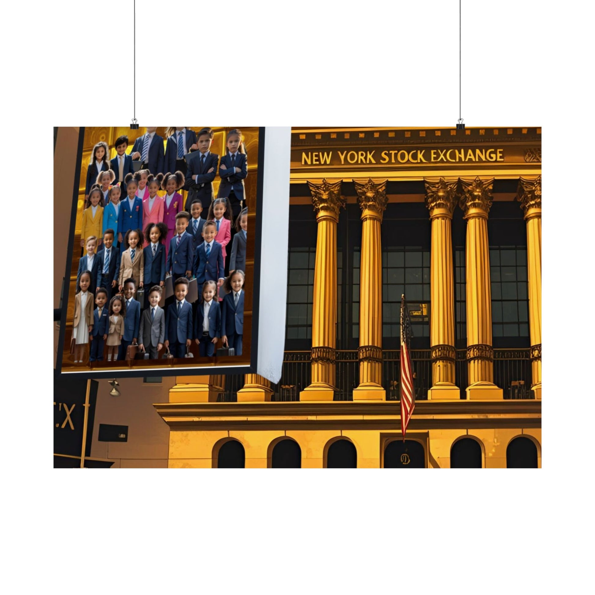 NY Stock Exchange Satin Poster