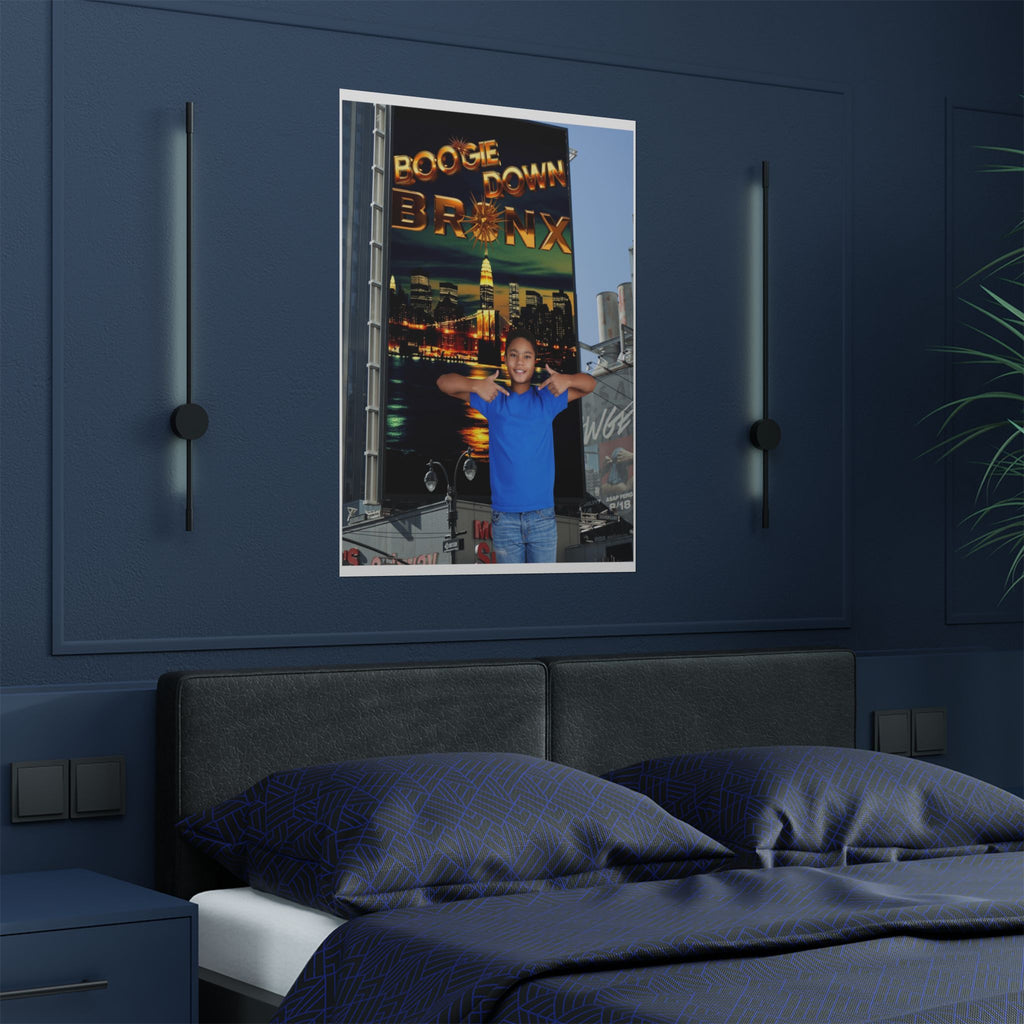 Bronx Satin Wall Art, Cityscape Decor, Urban Home Decoration, Gift for New Yorkers, Boogie Down Bronx Poster