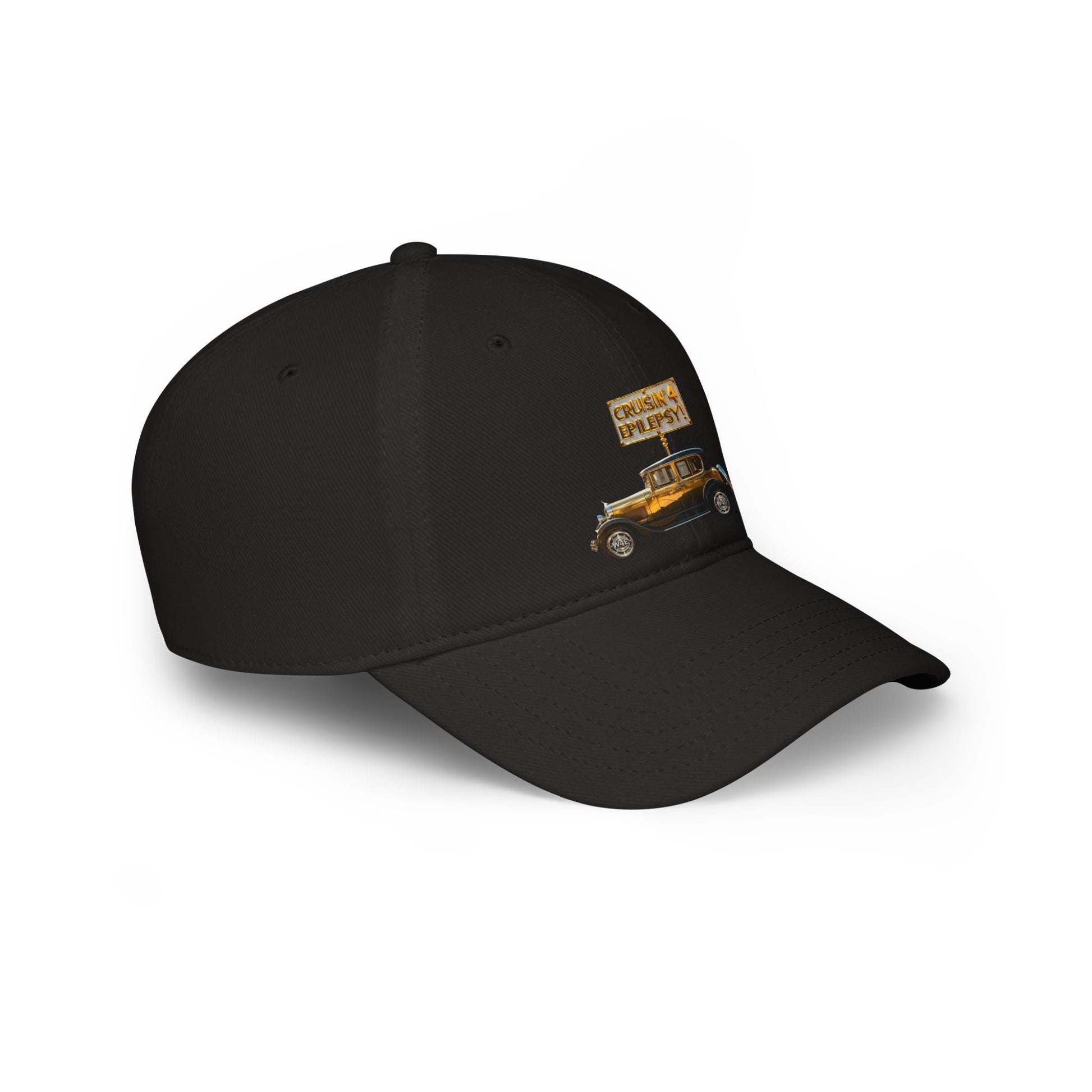 Gold Vintage Car Cruisin’ 4 Epilepsy Baseball Cap